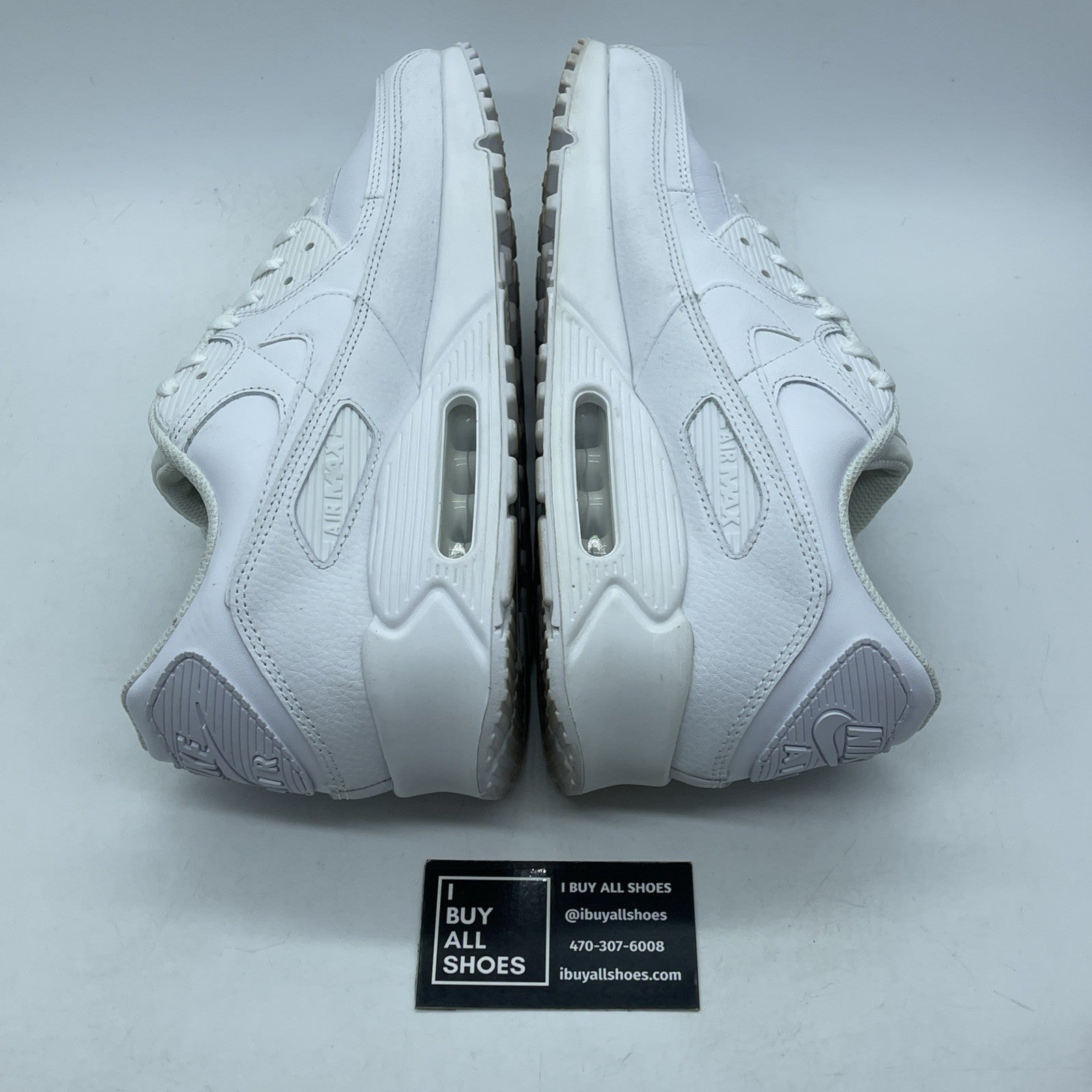Size 13 - Nike Air Max 90 LTR Triple White Leather (CZ5594-100)