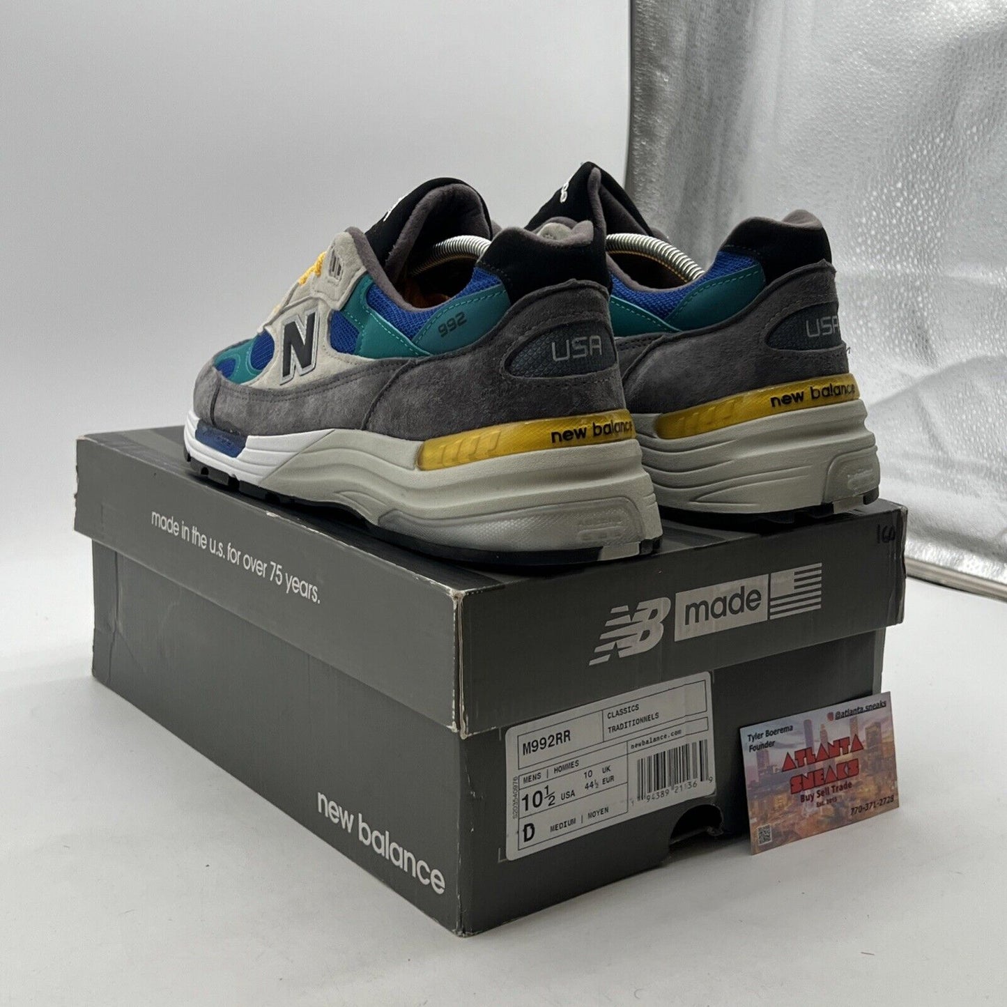 Size 10.5 - New Balance 992 Made in USA Colorblock (M992RR)