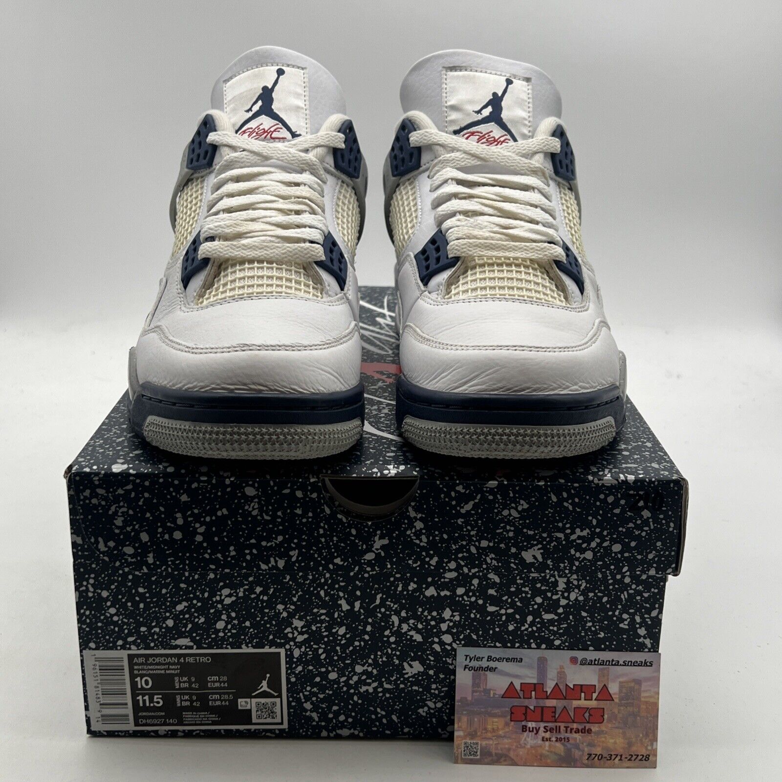 Size 10 - Air Jordan 4 Retro Mid Midnight Navy (DH6927-140)