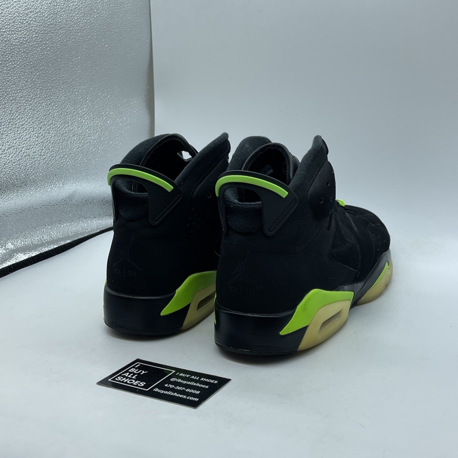 Size 12 - Jordan 6 Retro Electric Green 2021 Black Suede (CT8529-003)