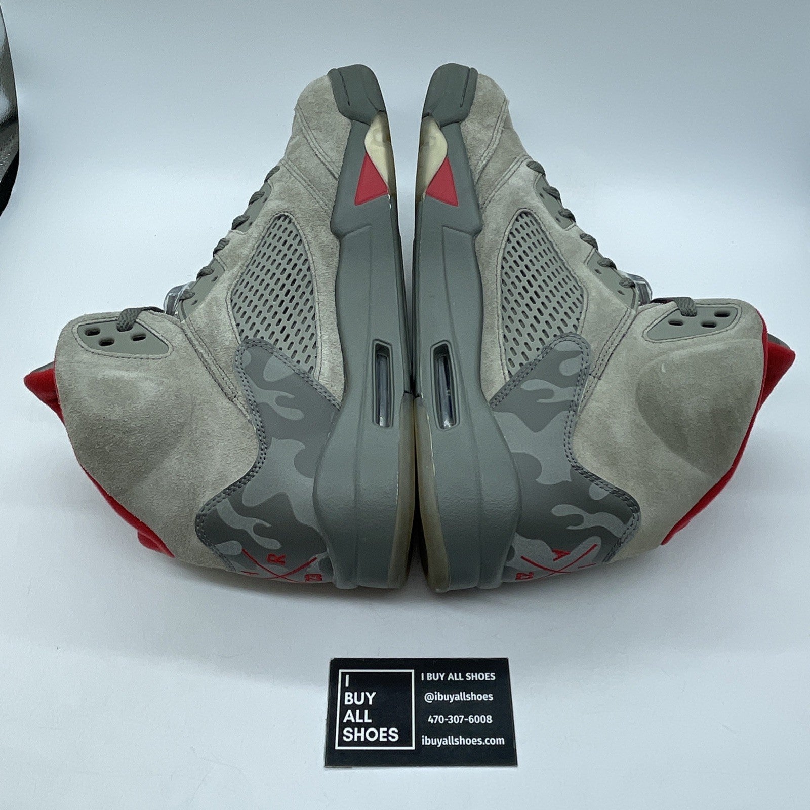 Size 13 - Air Jordan 5 Retro Camo Grey Leather Suede (136027-051)