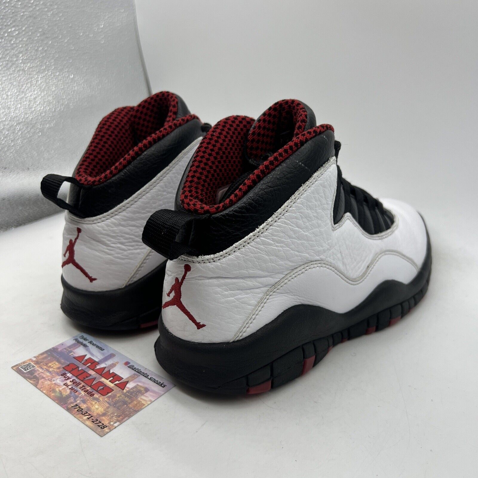 Size 8 - Air Jordan 10 Retro 2012 Chicago White Black Red Leather (310805-100)