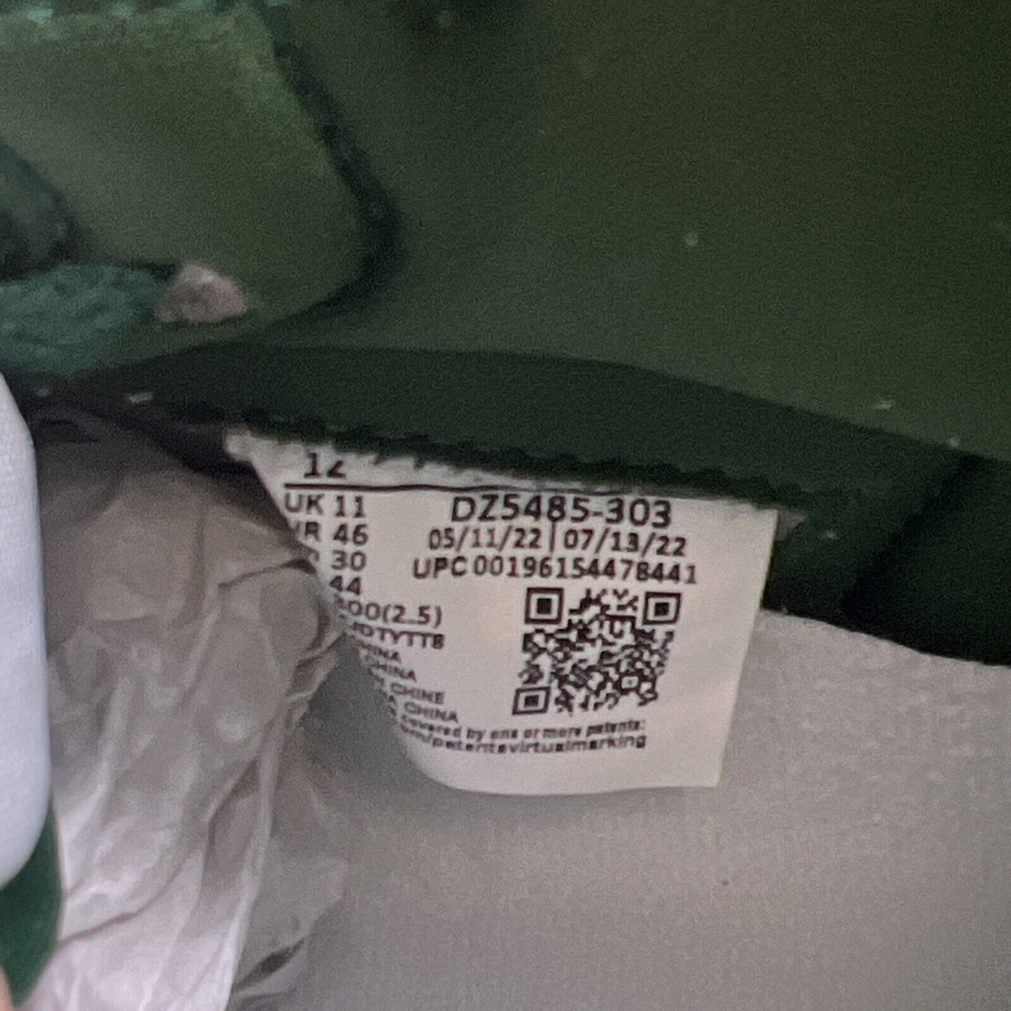 Size 12 - Air Jordan 1 Retro OG High Gorge Green (DZ5485-303)