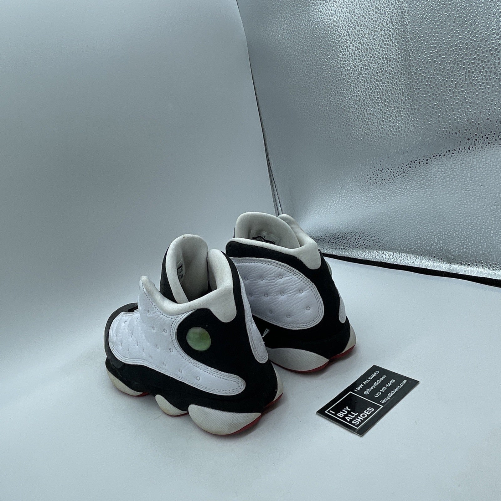 Size 8.5 - Air Jordan 13 Retro 2013 He Got Game White Black (414571-104)