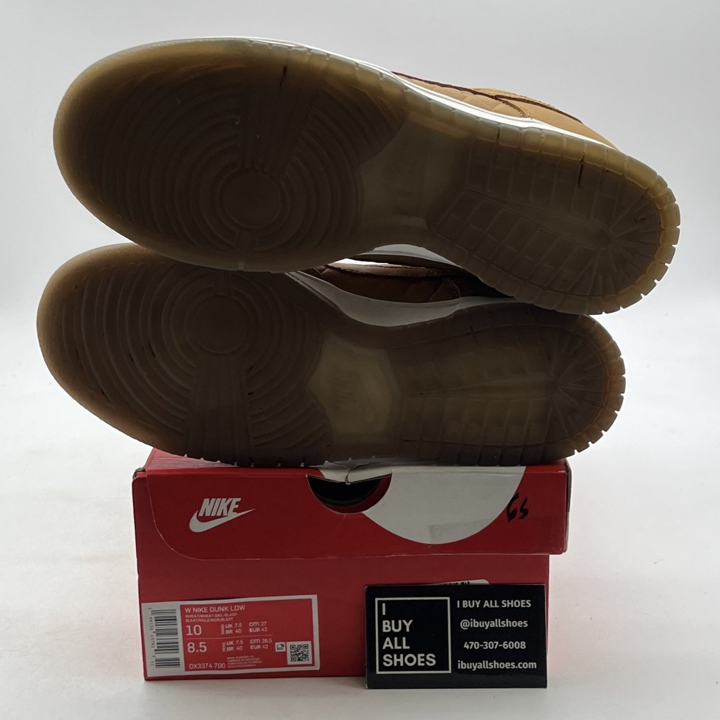 Size 10 - Nike Dunk Low Quilted Wheat W (DX3374-700)