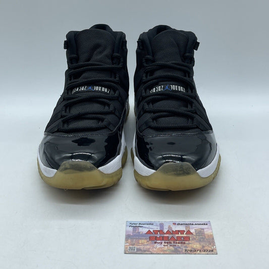 Size 12 - Air Jordan 11 Retro 2009 Space Jam Blue Black Suede White (378037-041)