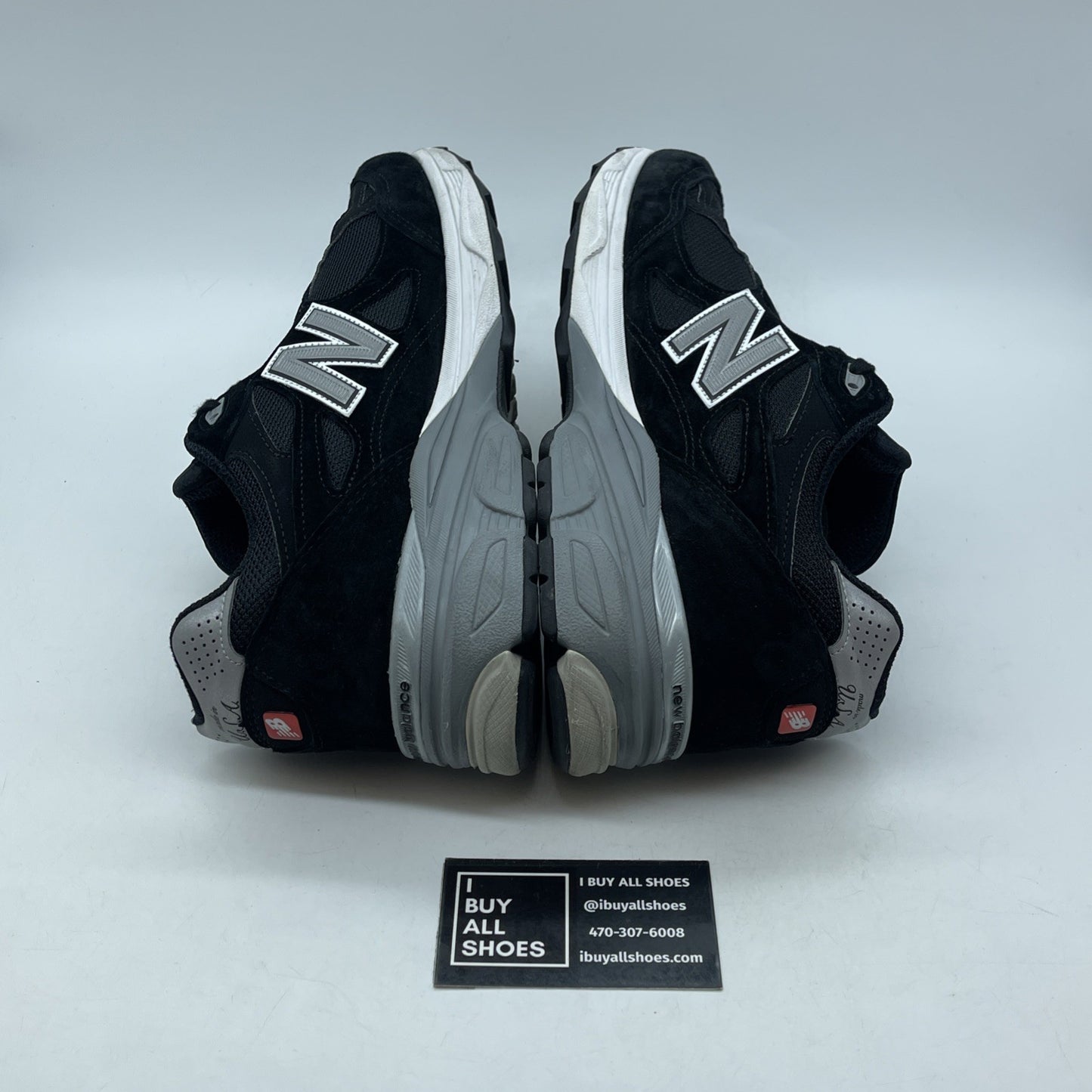 Size 12 - New Balance 990v3 Black And Silver Suede Leather (M990BS3)