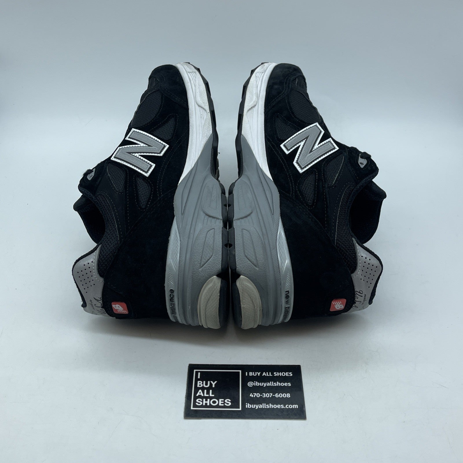 Size 12 - New Balance 990v3 Black And Silver Suede Leather (M990BS3)