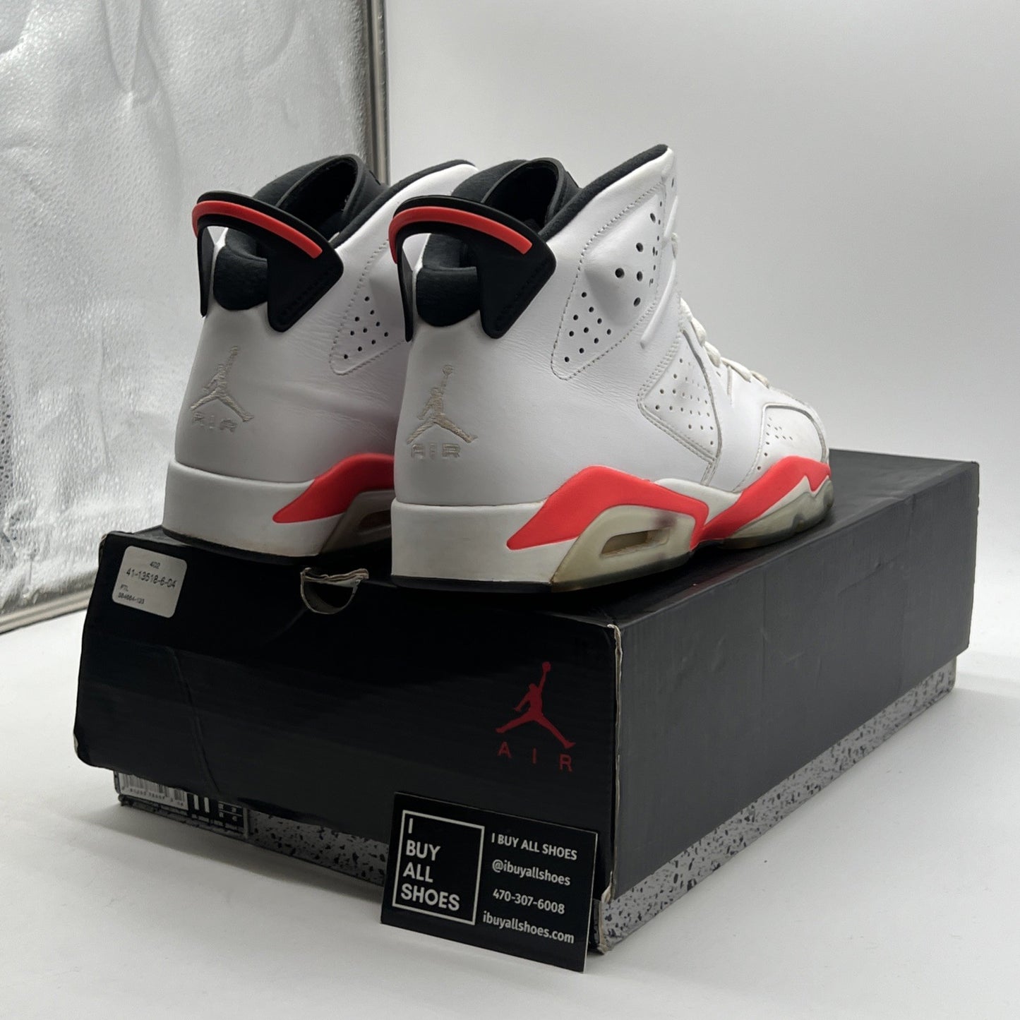 Size 11 - Air Jordan 6 Retro 2014 White Infrared (384664-123)