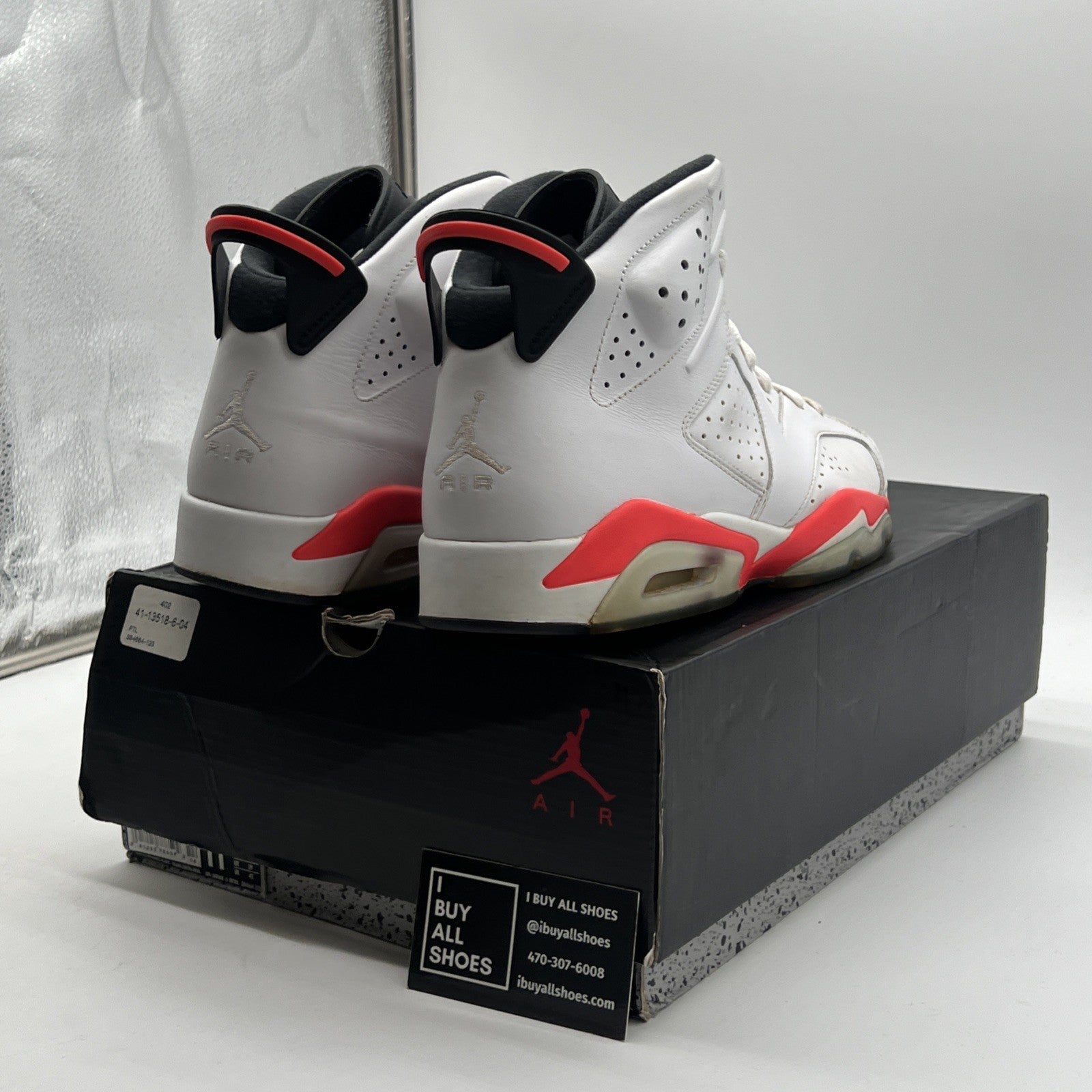 Size 11 - Air Jordan 6 Retro 2014 White Infrared (384664-123)