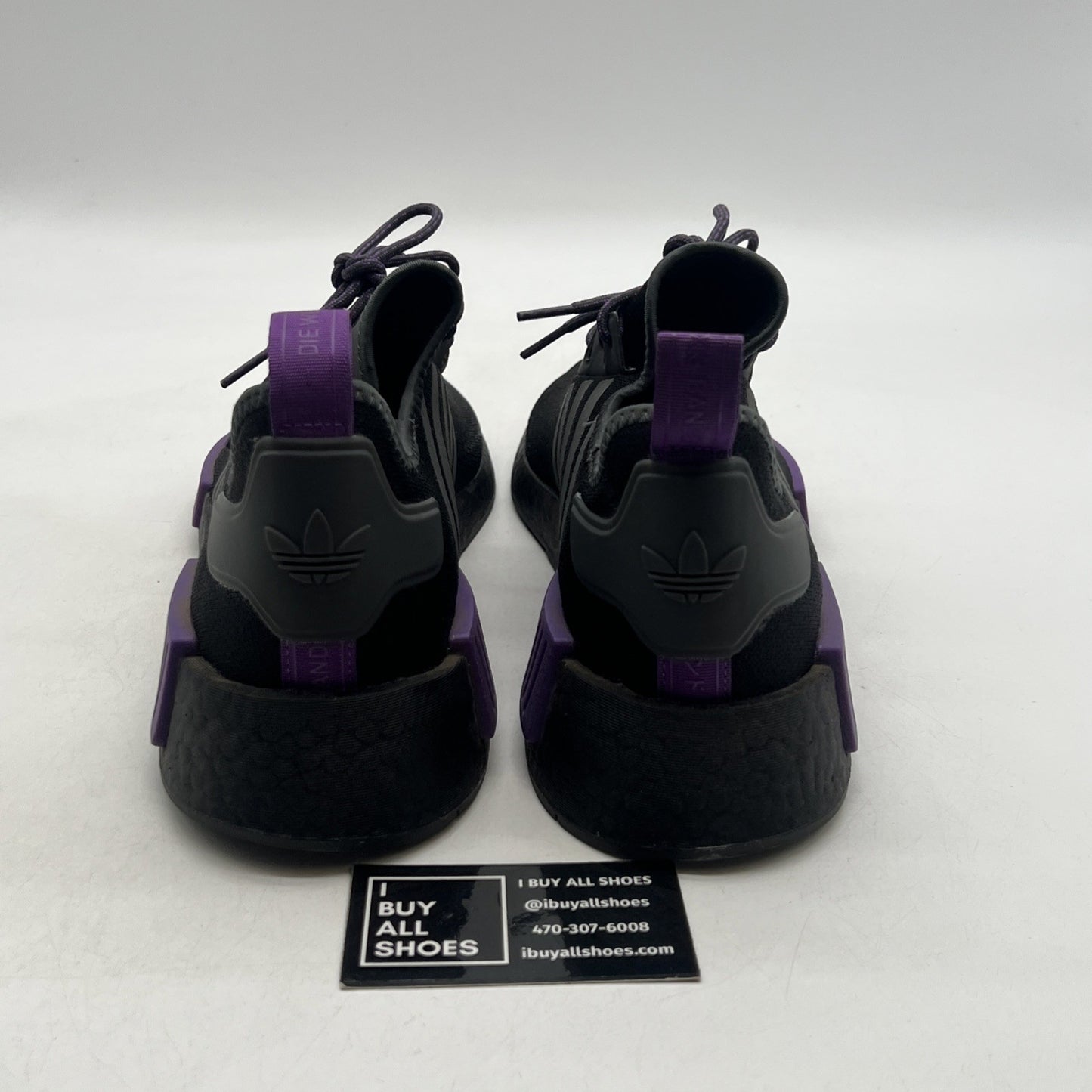 Size 13 - adidas NMD_R1 Black Active Purple (GW5664)
