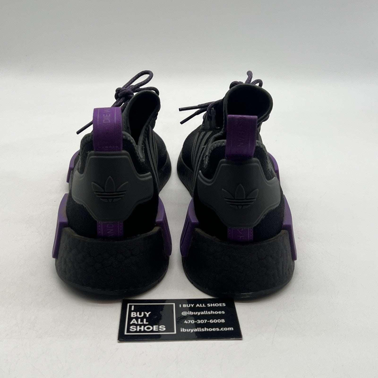 Size 13 - adidas NMD_R1 Black Active Purple (GW5664)