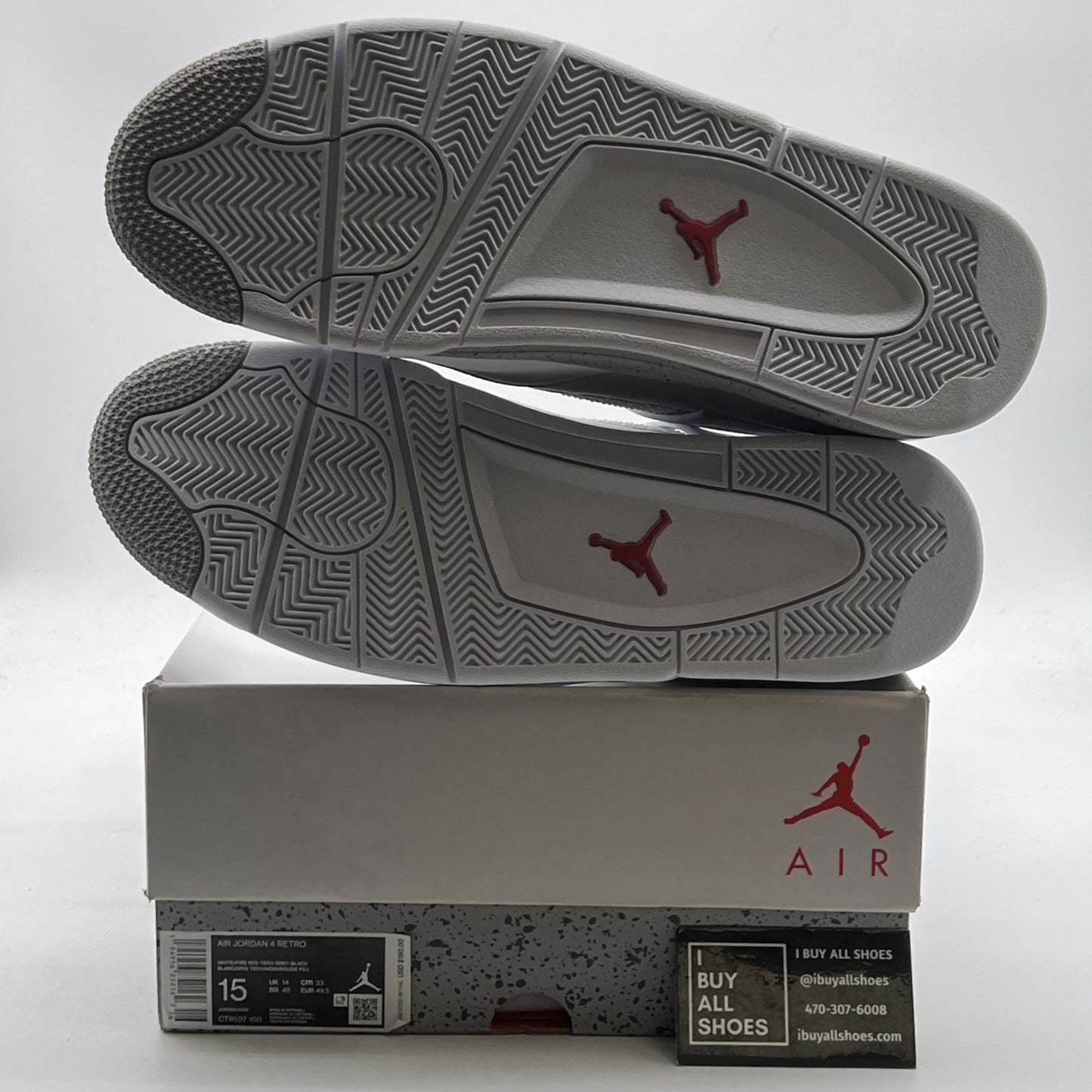 Size 15 - Air Jordan 4 Retro Mid White Oreo (CT8527-100)