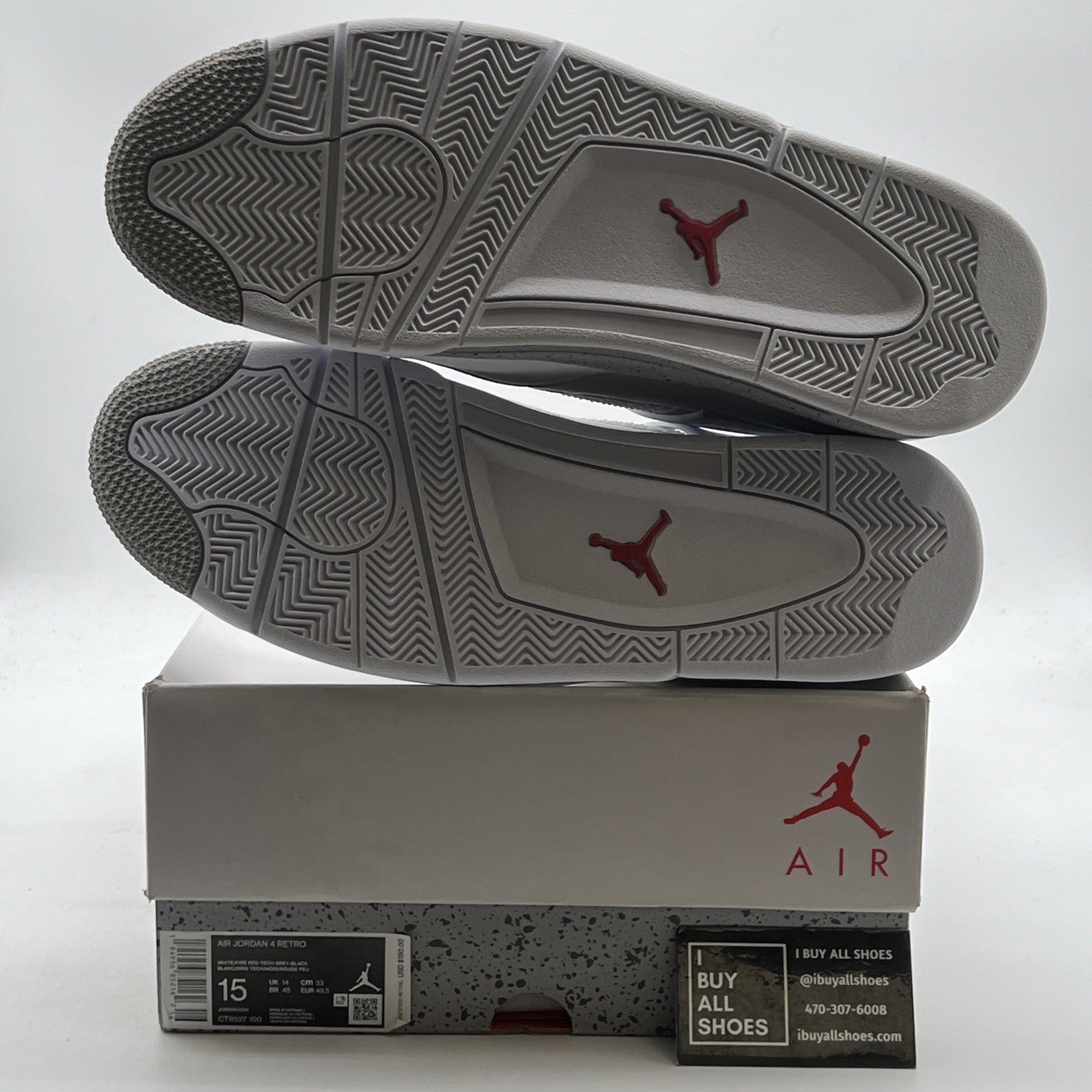 Size 15 - Air Jordan 4 Retro Mid White Oreo (CT8527-100)