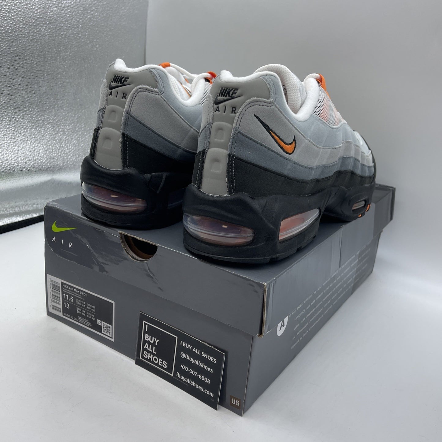 Size 11.5 - Nike Air Max 95 OG Big Bubble Bright Mandarin Orange 2.0 HM4740-101