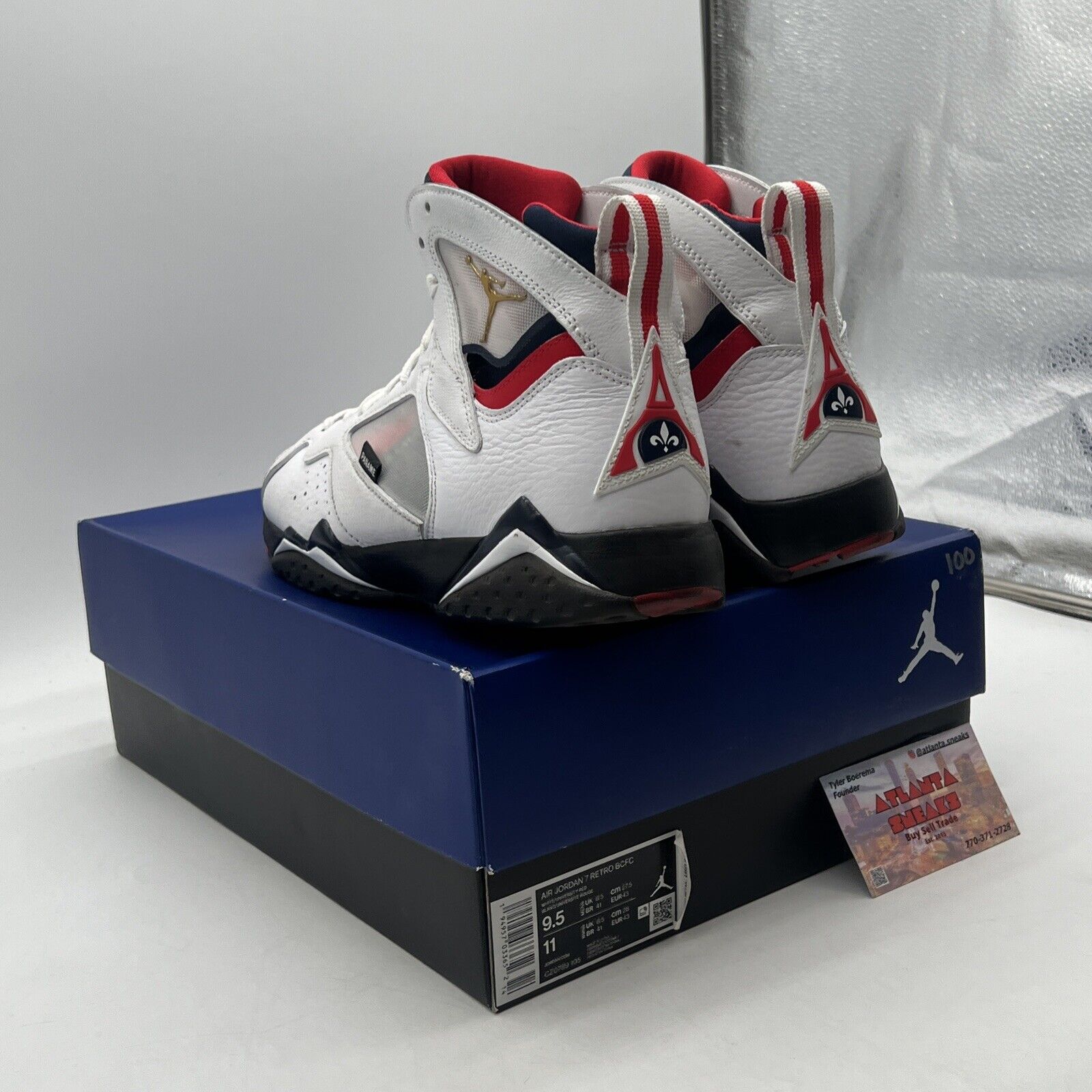 Size 9.5 - Paris Saint-Germain x Air Jordan 7 Retro Paname (CZ0789-105)