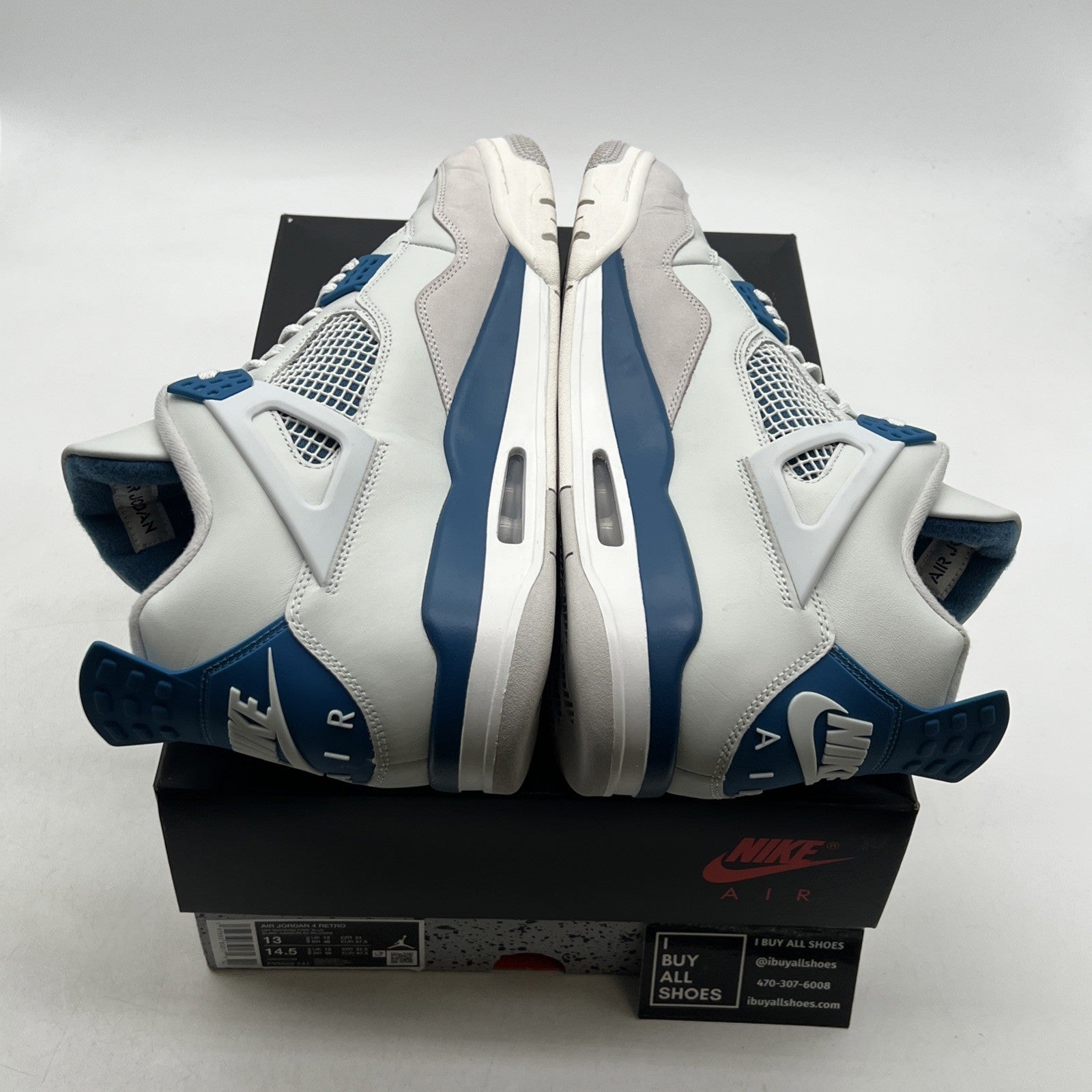 Size 13 - Air Jordan 4 Retro 2024 Military Blue (FV5029-141)