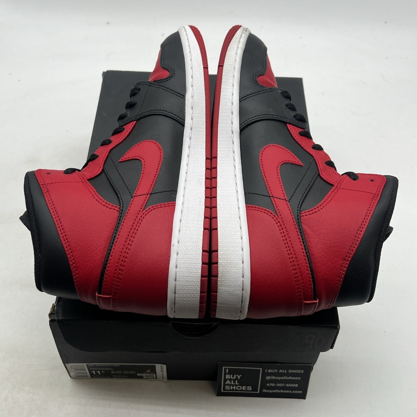Size 11.5 - Air Jordan 1 Mid Banned 2020 (554724-074)