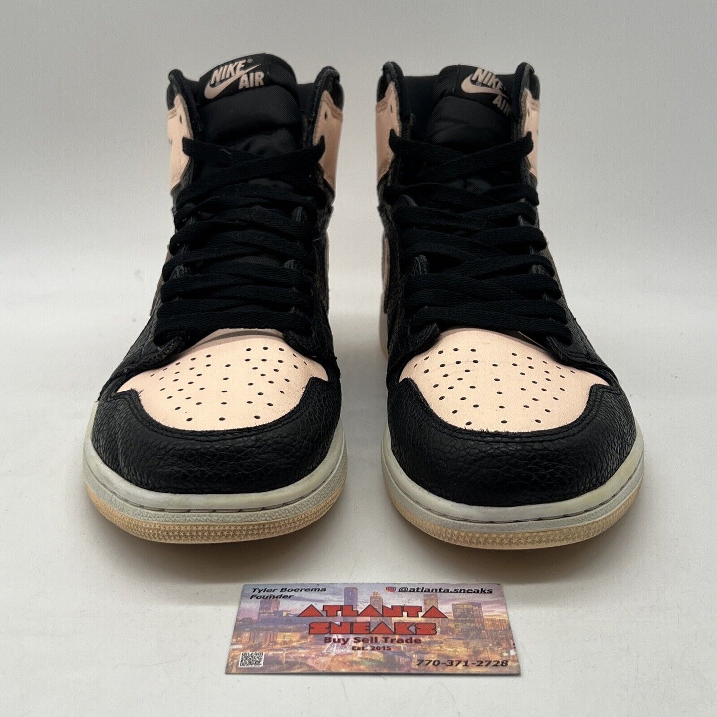 Size 10.5 - Air Jordan 1 Retro OG High Crimson Tint Black Leather (555088-081)