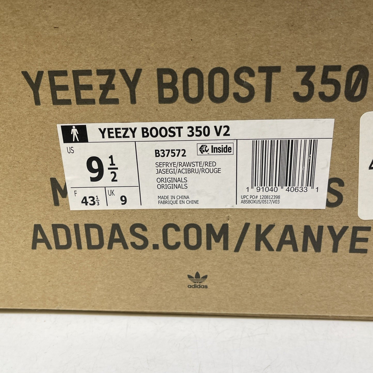 Size 9.5 - adidas Yeezy Boost 350 V2 Low Semi Frozen Yellow Suede (B37572)