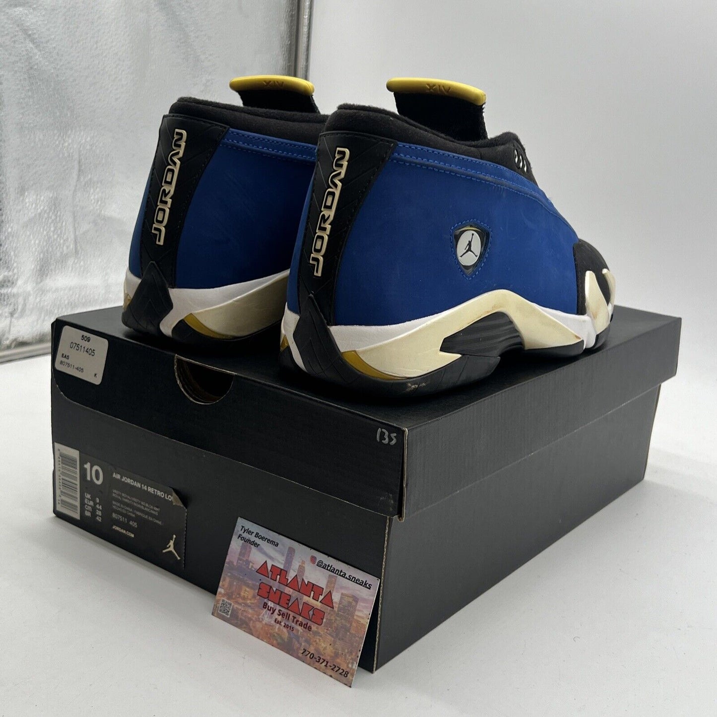 Size 10 - Air Jordan 14 Retro 2015 Low Laney (807511-405)