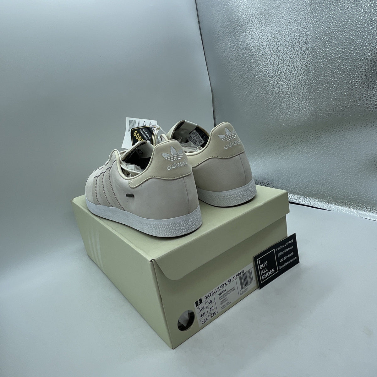 Size 10.5 - Saint Alfred x Adidas Gazelle Gore-Tex Chalk White (BB0894)