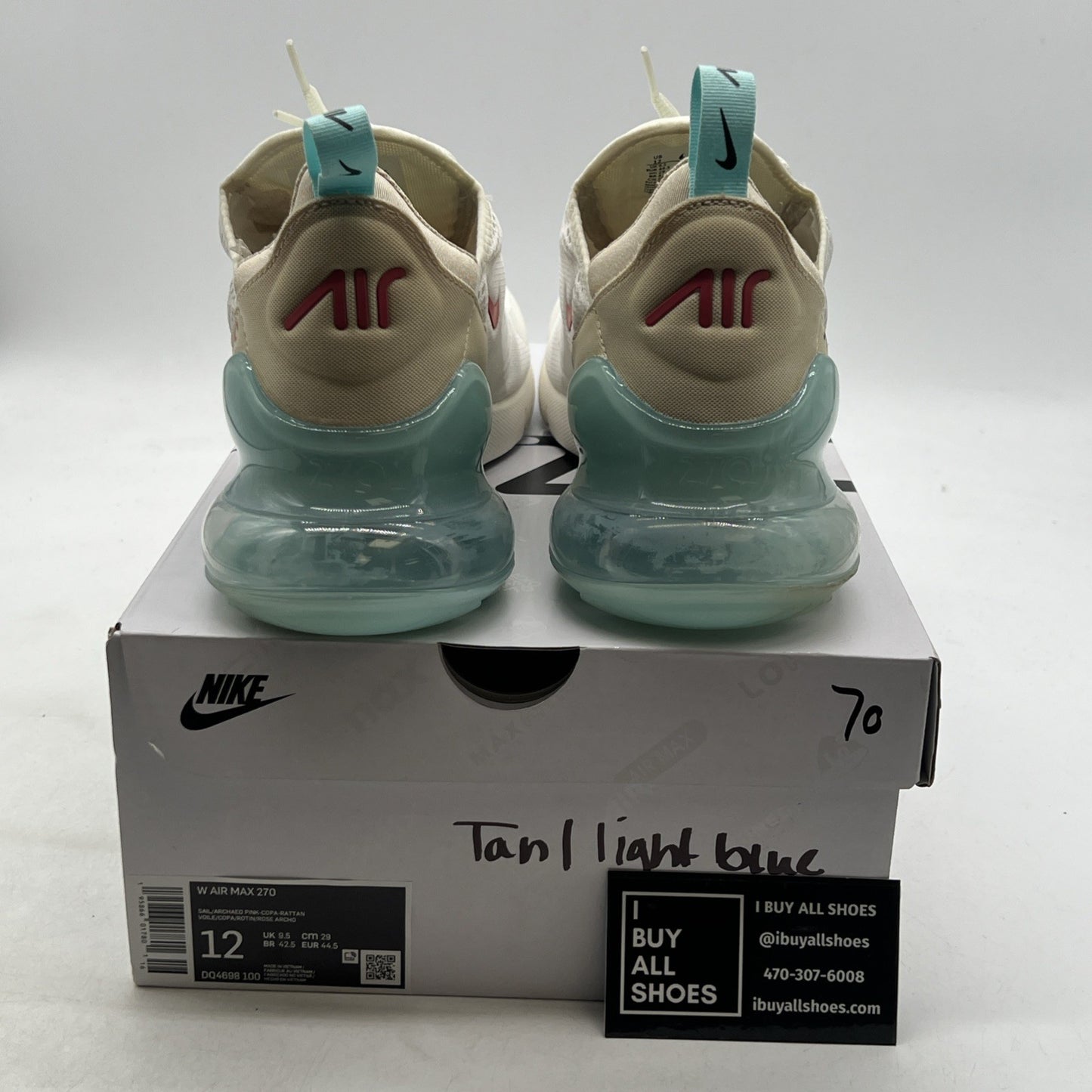 Size 12 - Nike Air Max 270 Sail Copa W (DQ4698-100)