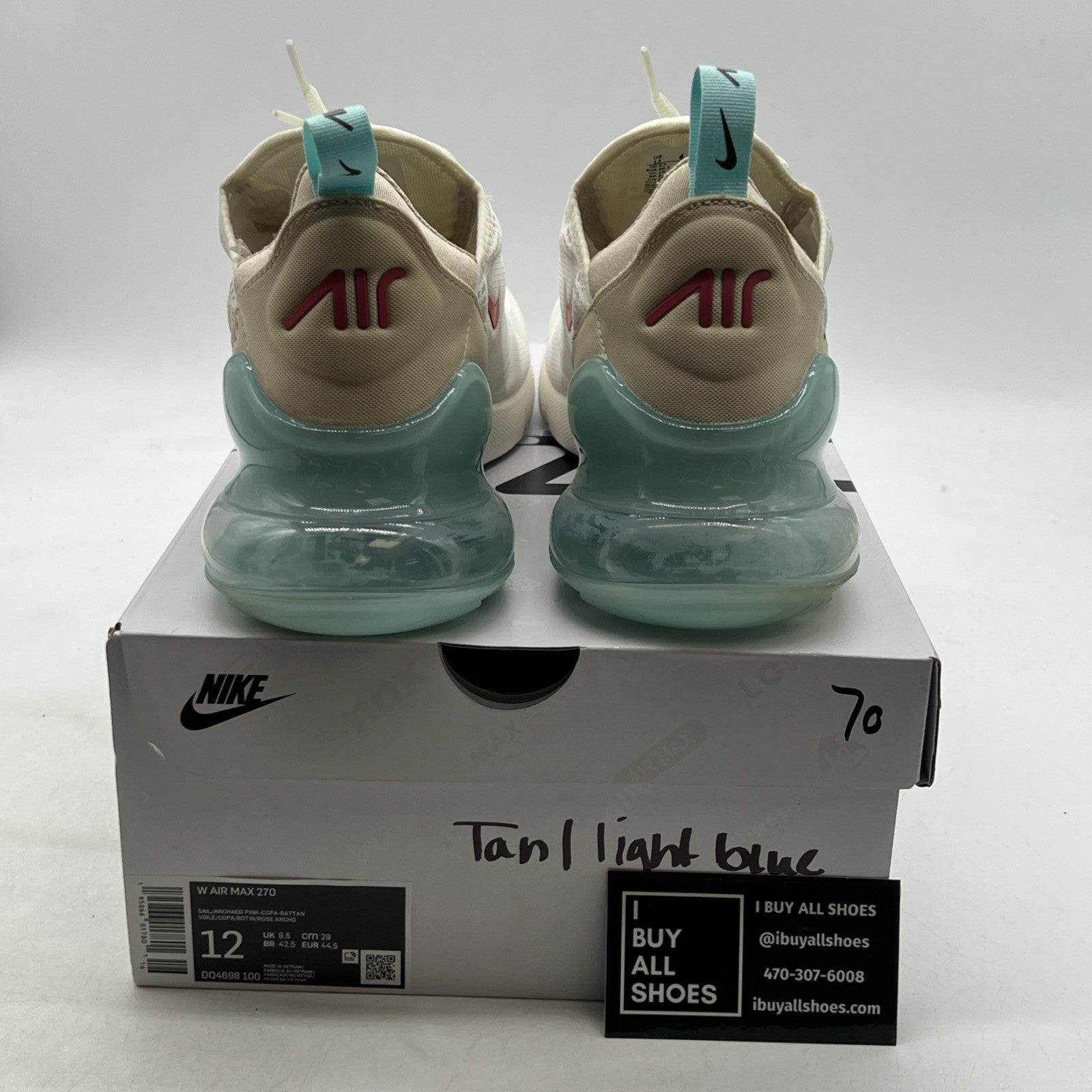 Size 12 - Nike Air Max 270 Sail Copa W (DQ4698-100)