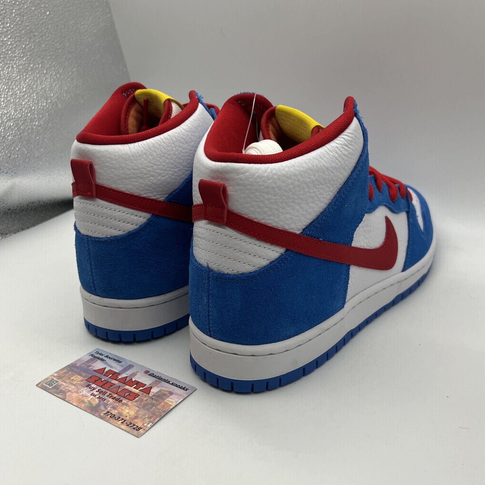 Size 13 - Nike Dunk SB Doraemon Brand New Og All DS Sneakers Blue Red Yellow