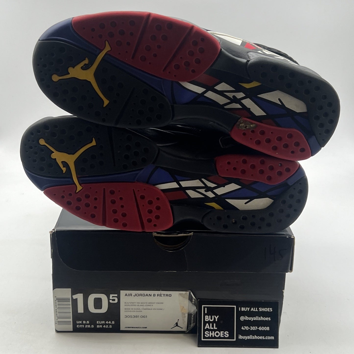 Size 10.5 - Air Jordan 8 Retro 2013 Playoff (305381-061)