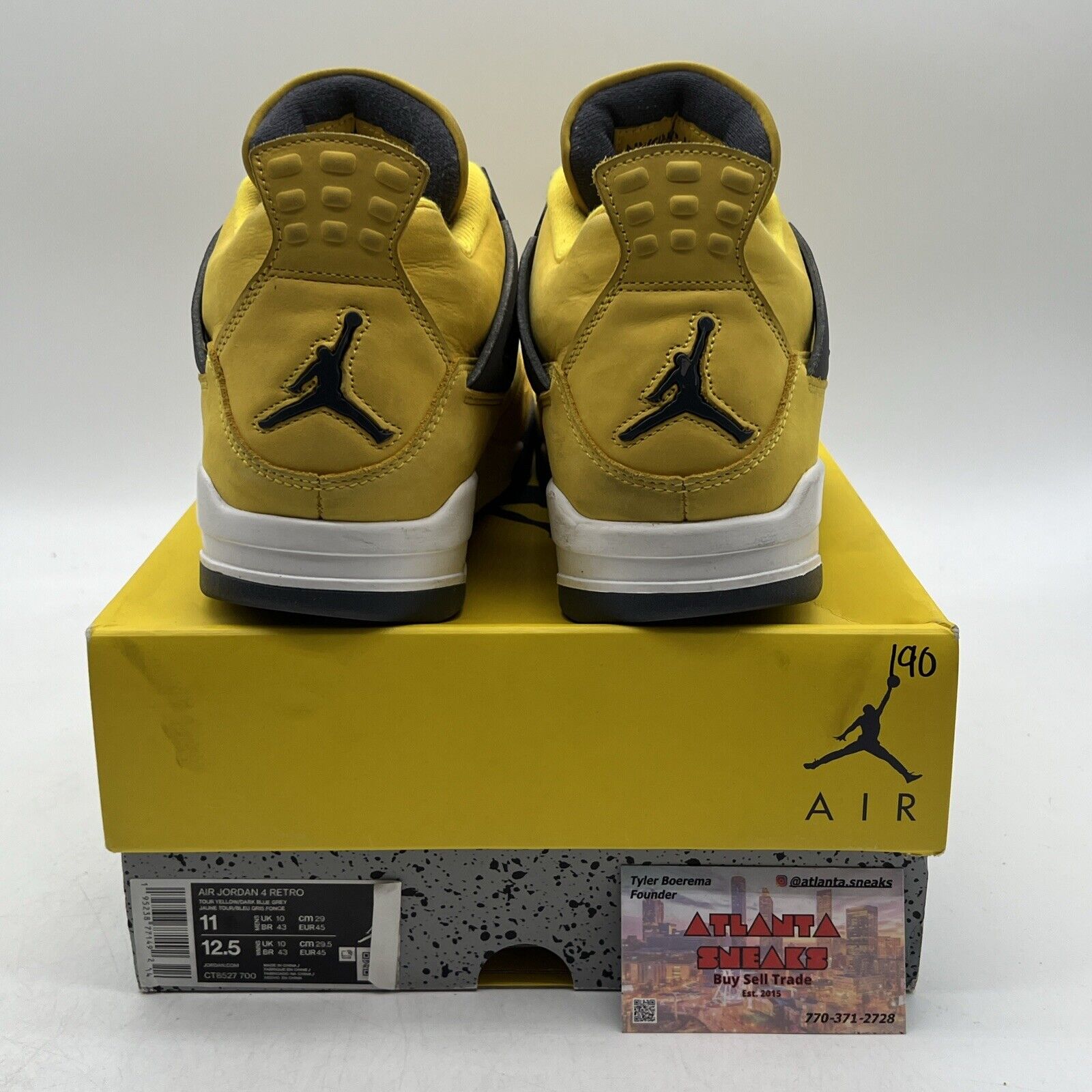 Size 11 - Jordan 4 Retro Mid Lightning Grey Suede White (CT8527-700)