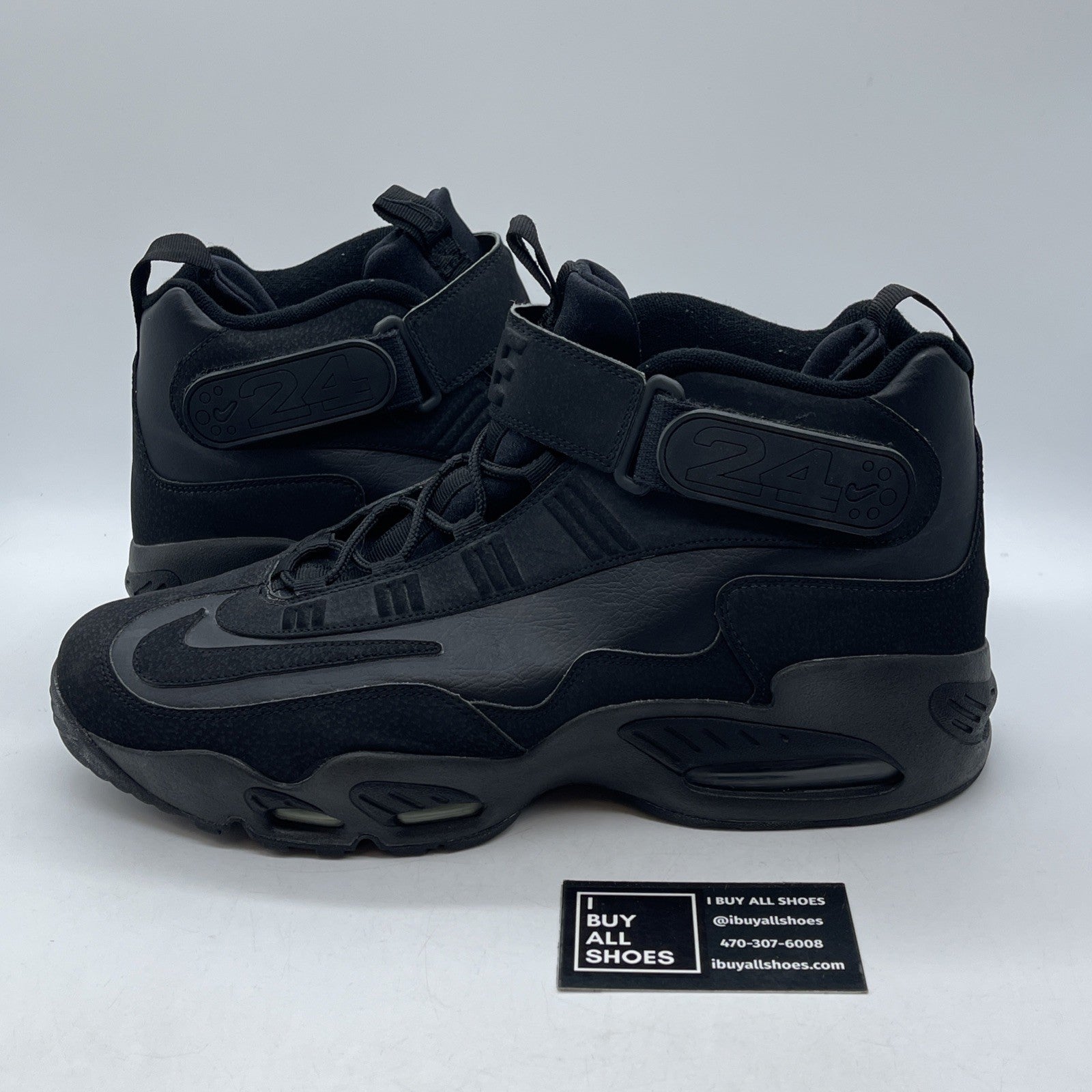 Size 13 - Nike Air Griffey Max 1 Black Suede Leather (354912-001)