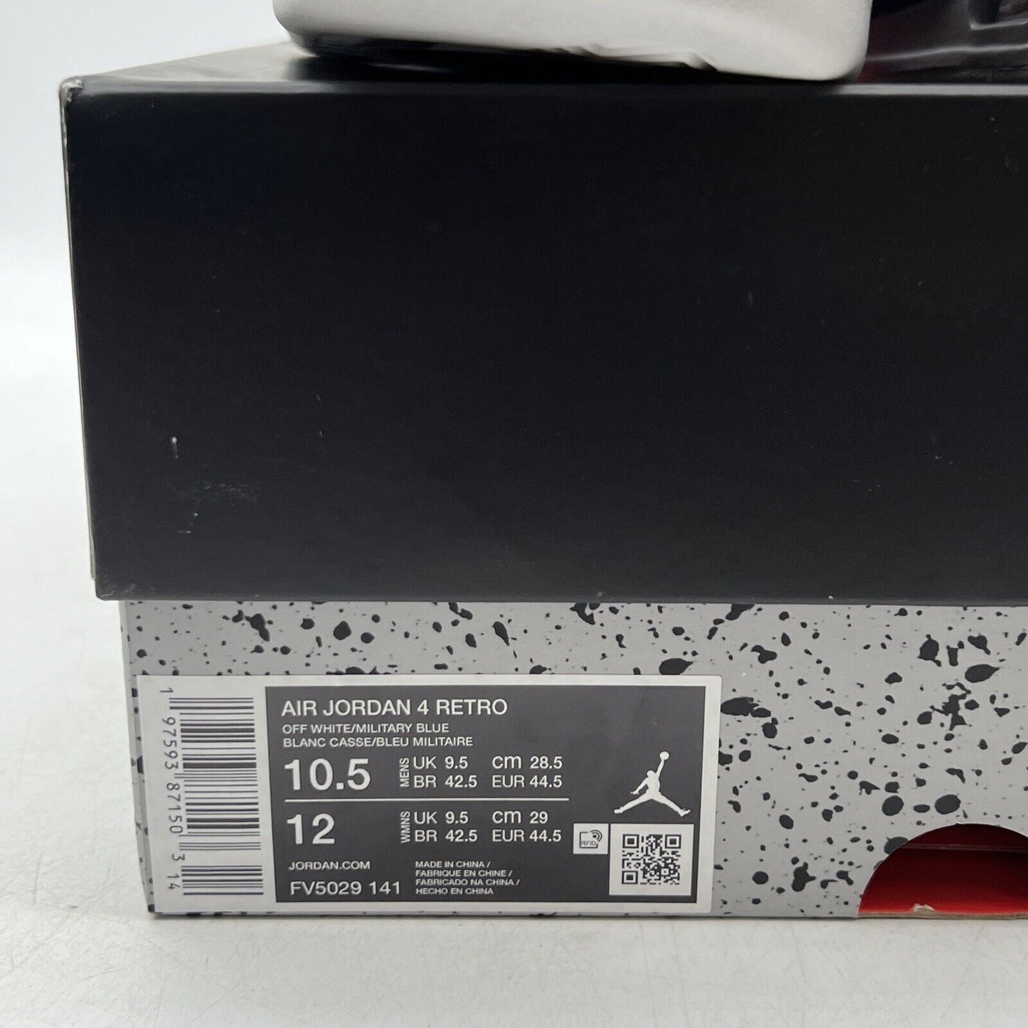 Size 10.5 - Air Jordan 4 Retro 2024 Military Blue White Leather (FV5029-141)