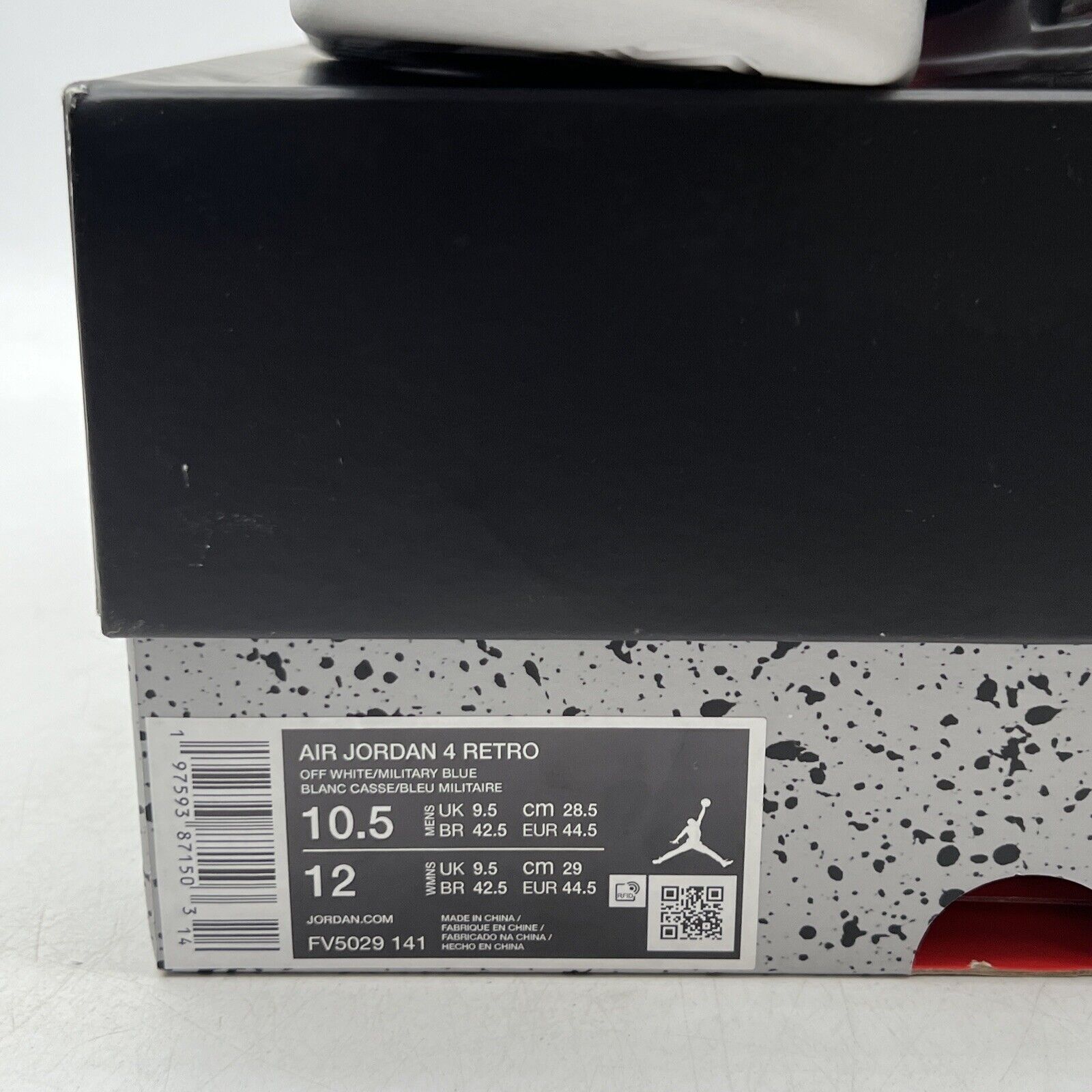 Size 10.5 - Air Jordan 4 Retro 2024 Military Blue White Leather (FV5029-141)