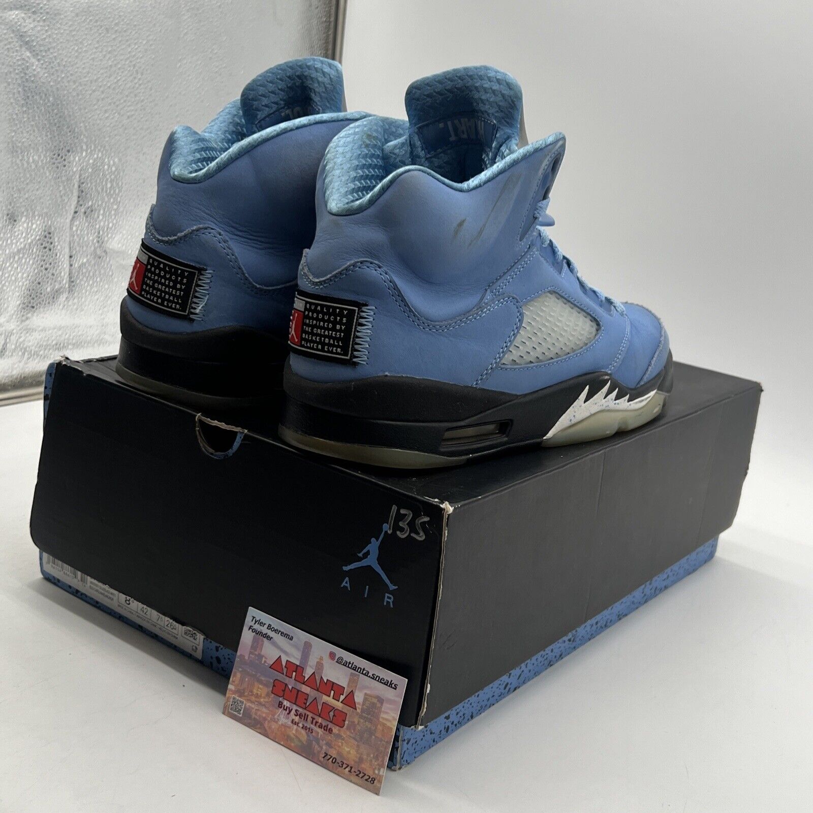 Size 8.5 - Jordan 5 Retro SE Mid UNC Black Grey Suede (DV1310-401)