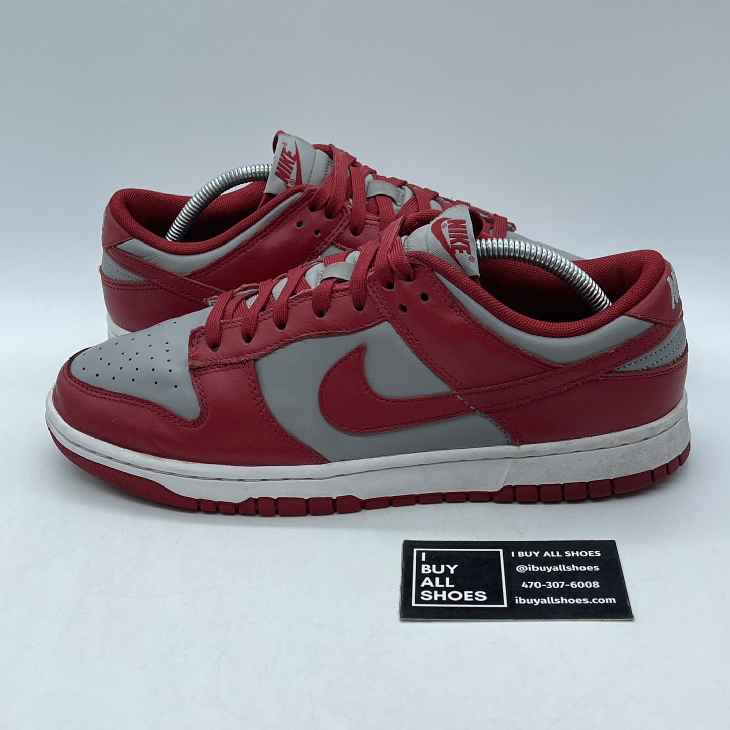 Size 10.5 - Nike Dunk Low SP UNLV 2021 Red Grey Leather (DD1391-002