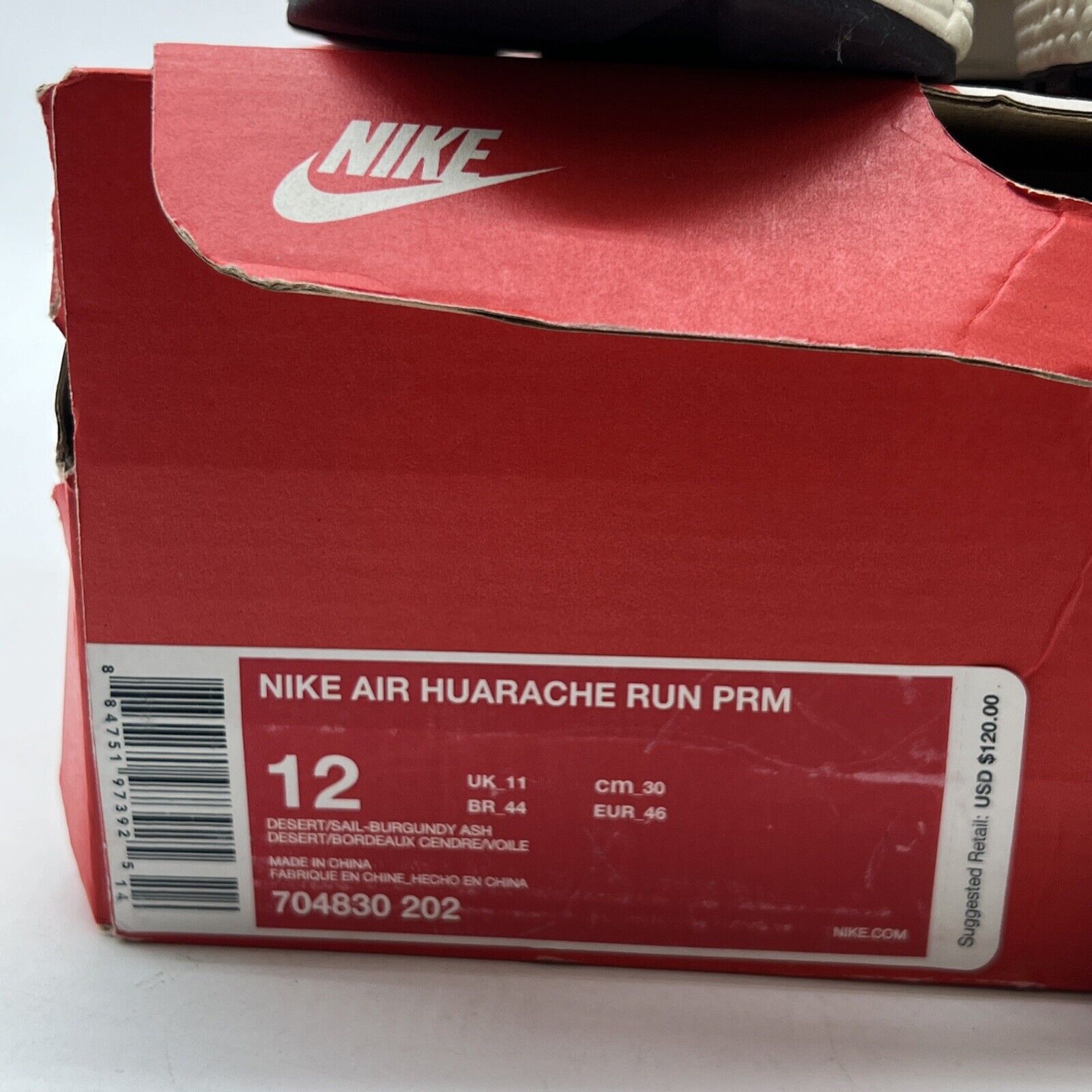 Size 12 - Nike Air Huarache Run Premium Desert (704830-202)