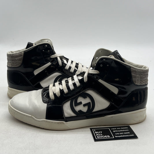 Size 12.5G - GUCCI Rebound Snakeskin High Top Sneakers GG