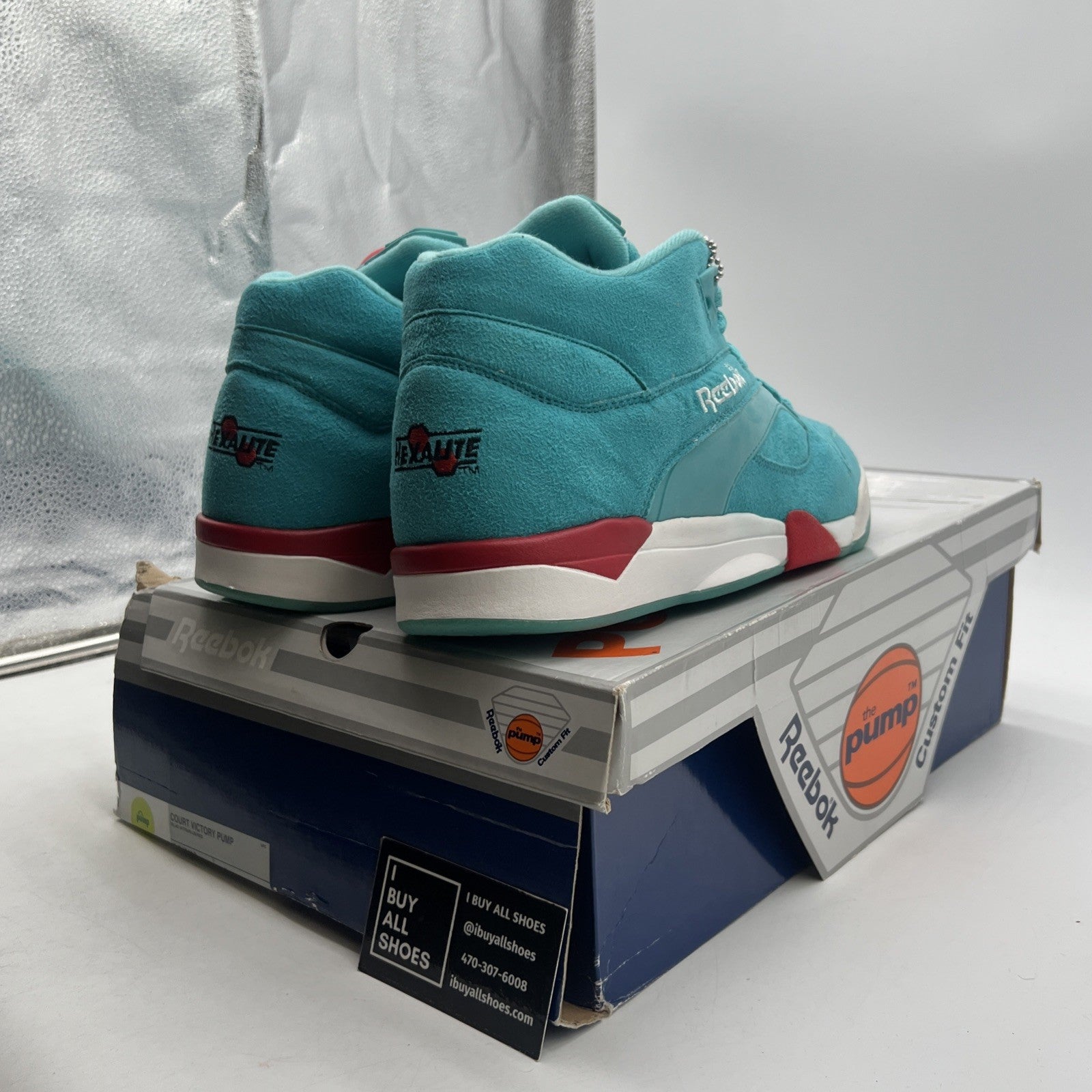 Size 10 - Reebok Court Victory Pump Blue Haze (6-342412)