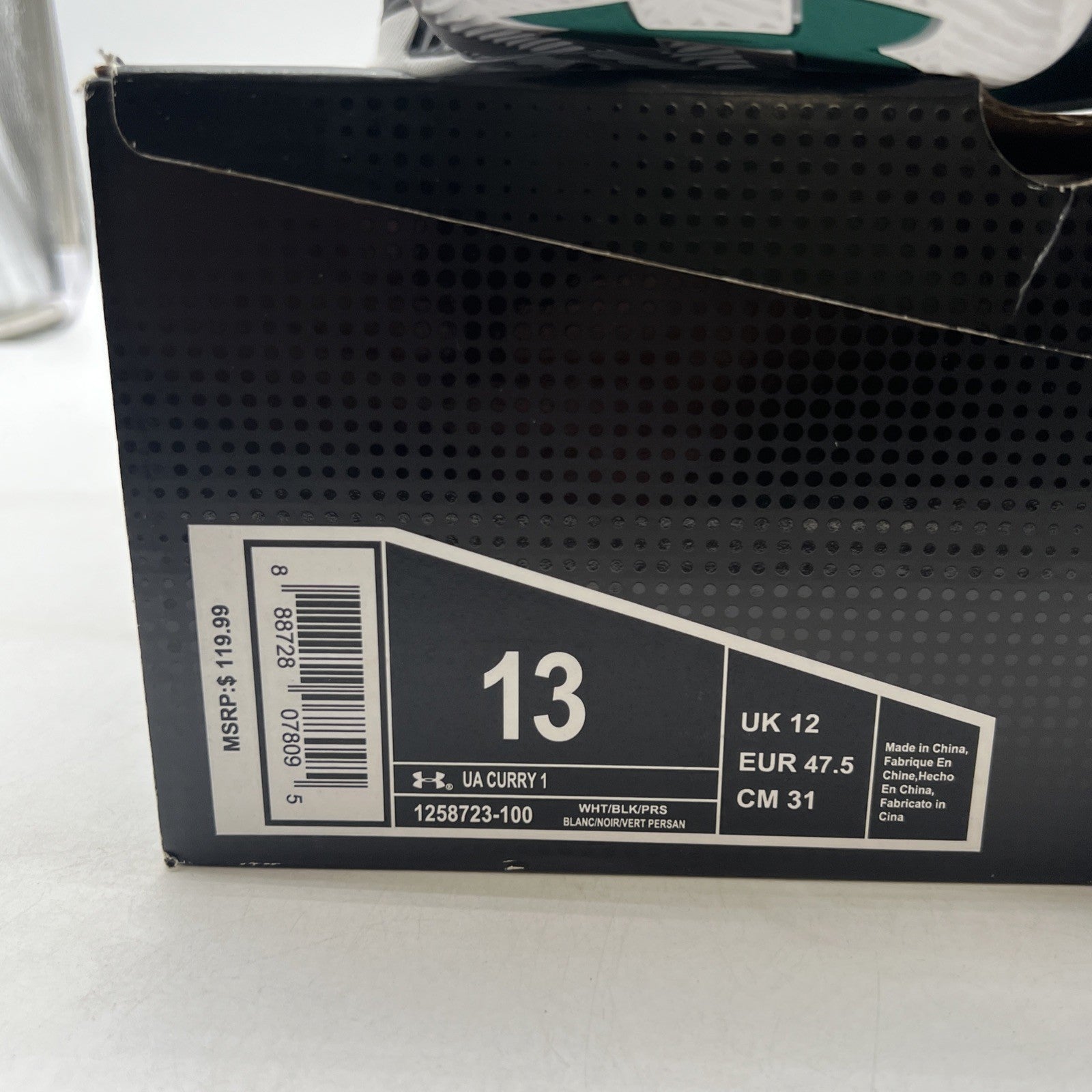 Size 13 - Under Armour Curry 1 Golf (1258723-100)