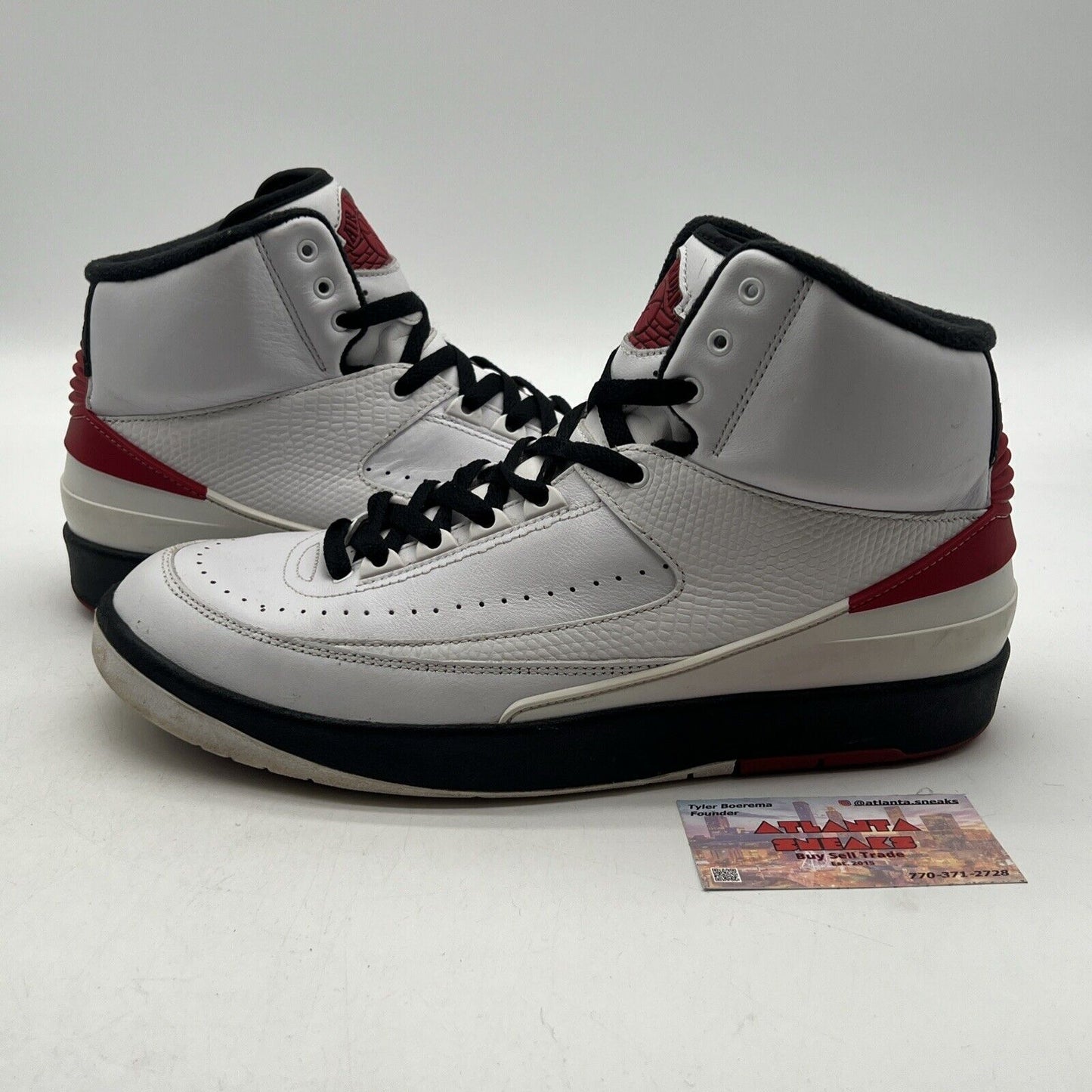 Size 10.5 - Jordan 2 Retro Mid Chicago Black White Red (DX2454-106)