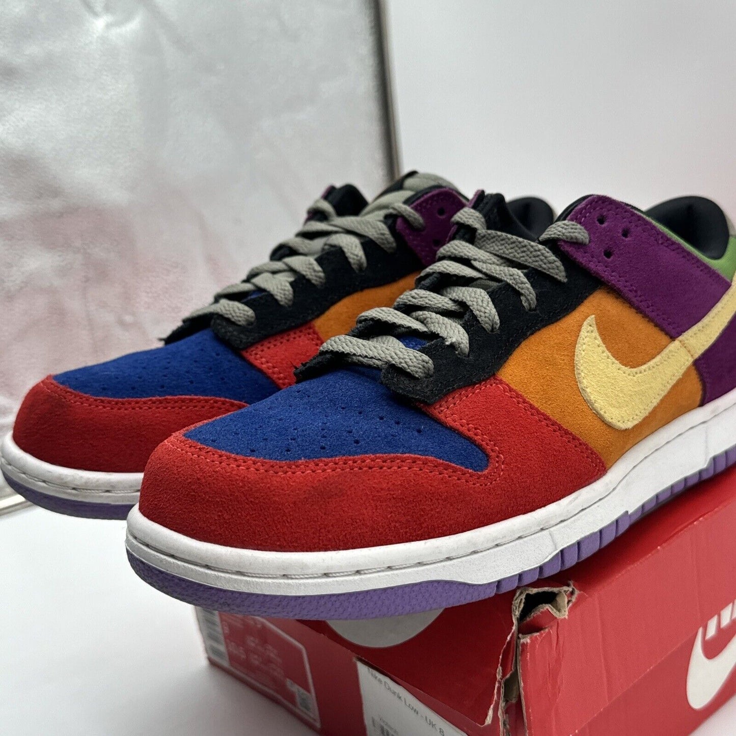 Size 9 - Nike Dunk Low SP Retro Viotech 2019 Suede Multi Color Purple Orange OG