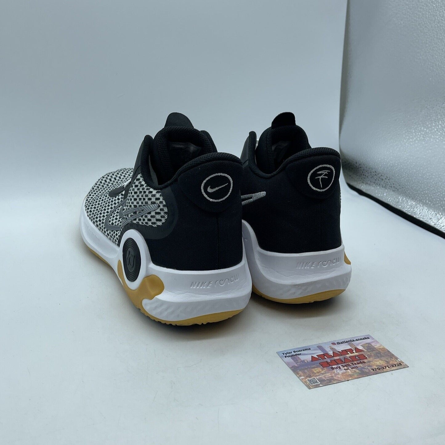 Size 12 - Nike KD Trey 5 IX Black Metallic Cool Grey Suede Leather (CW3400-006)