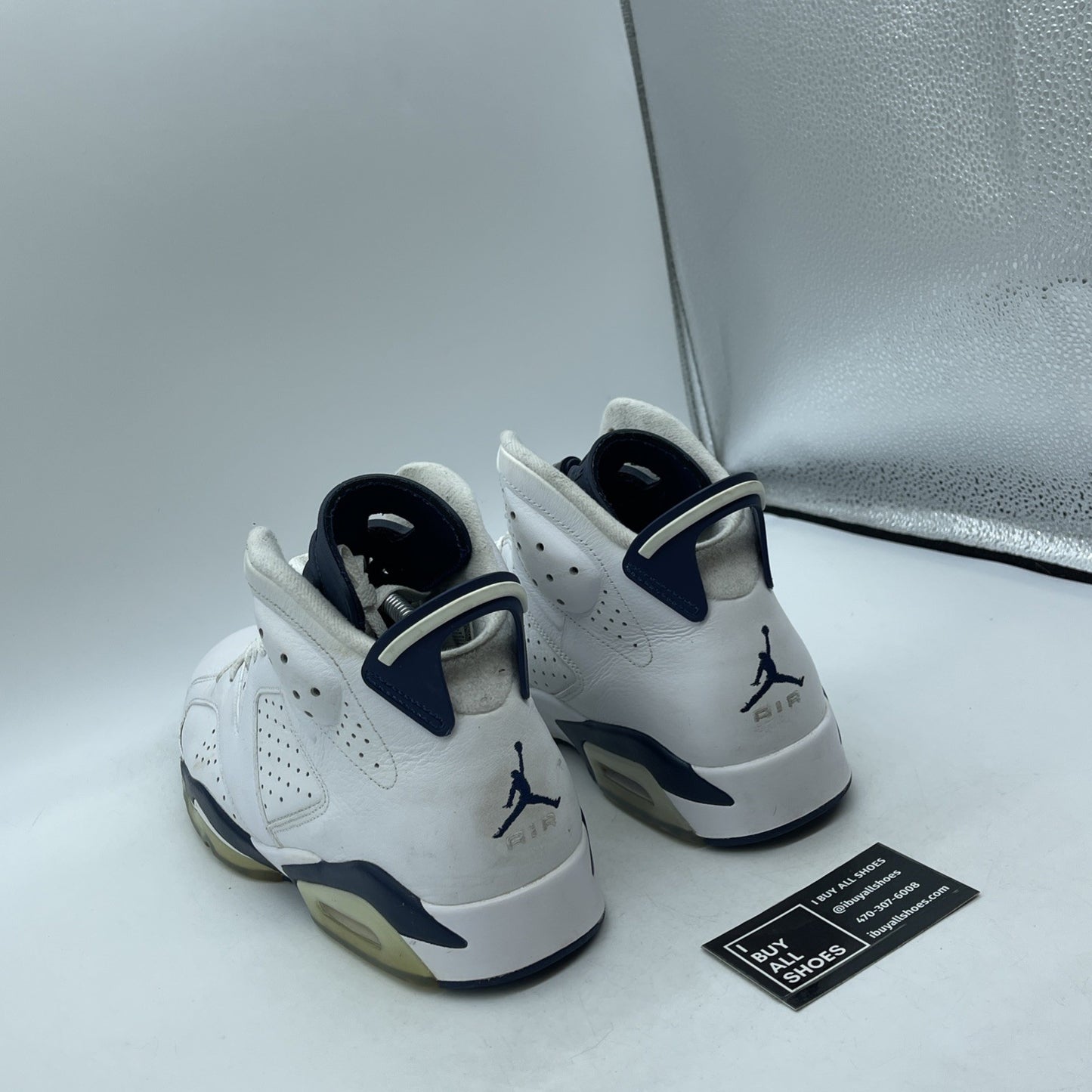 Size 11.5 - Jordan 6 Retro Midnight Navy White Leather (CT8529-141)