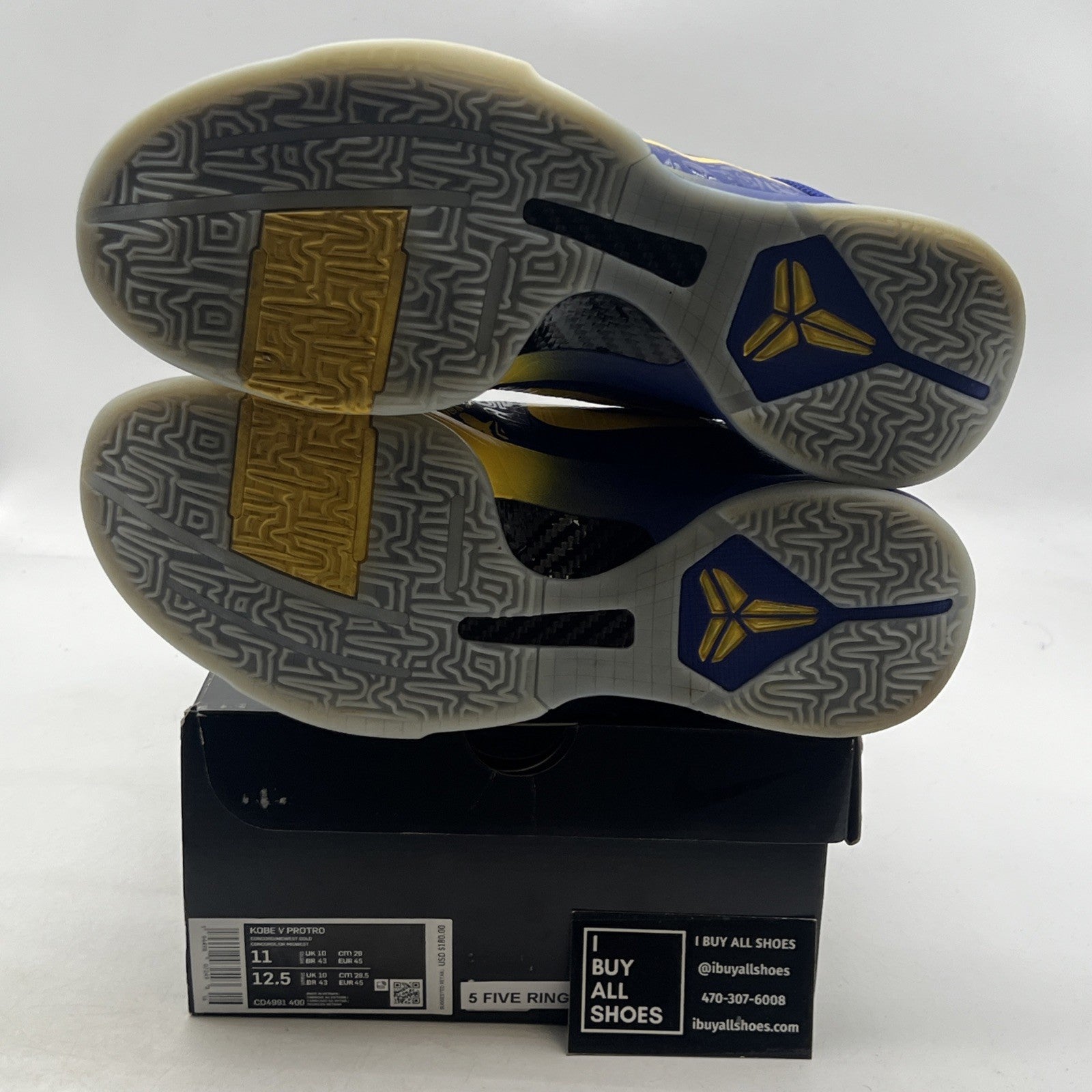 Size 11 - Nike Zoom Kobe 5 Protro 2020 5 Rings (CD4991-400)