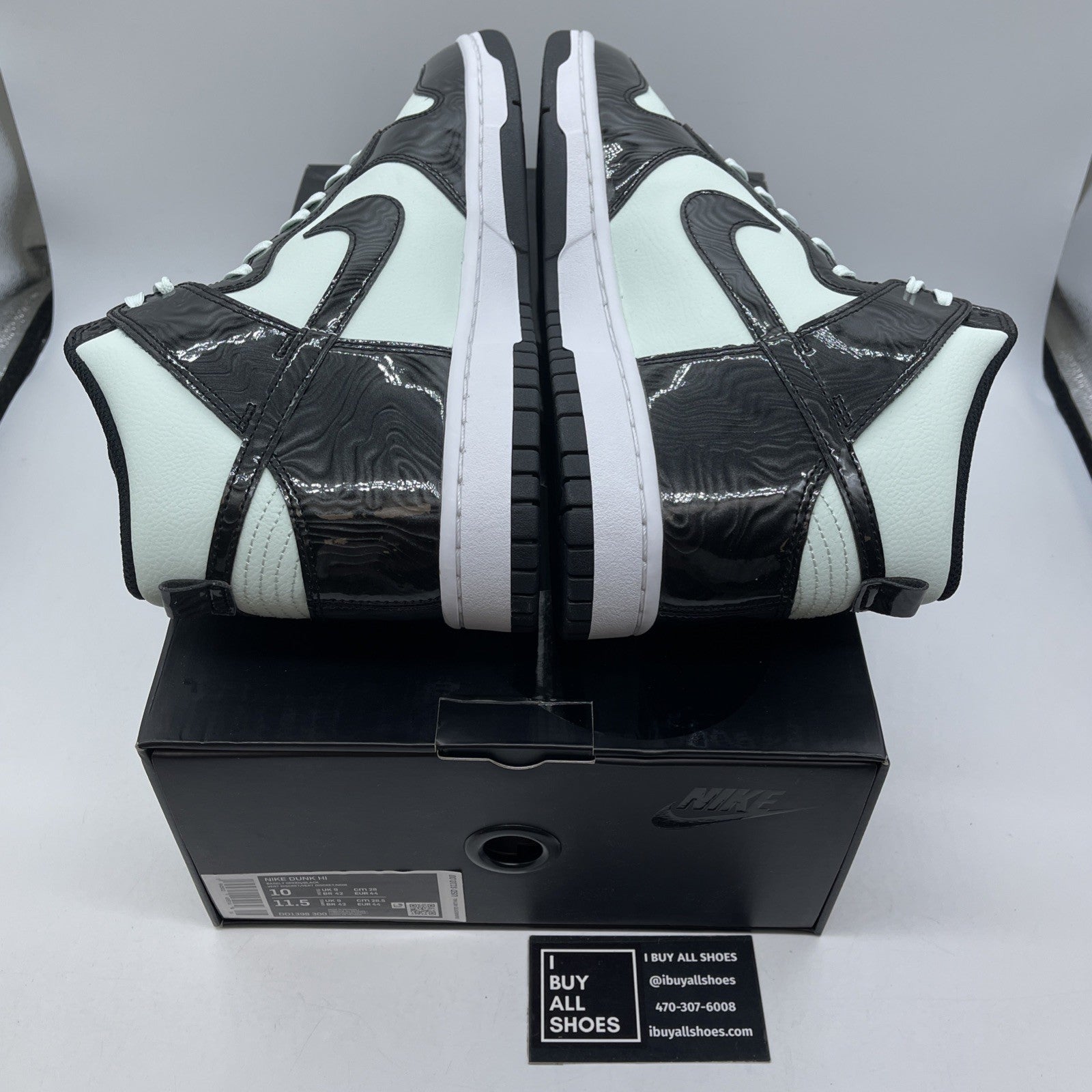 Size 10 - Nike Dunk SE High All Star 2021 White Black Leather (DD1398-300)