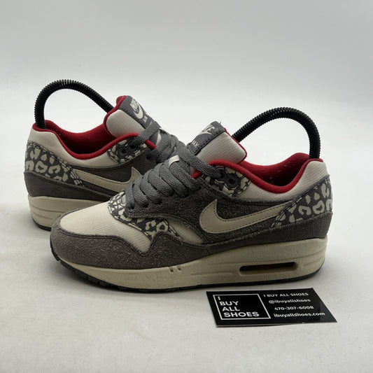 Size 5 - Nike Air Max 1 Grey Leopard W (319986-099)