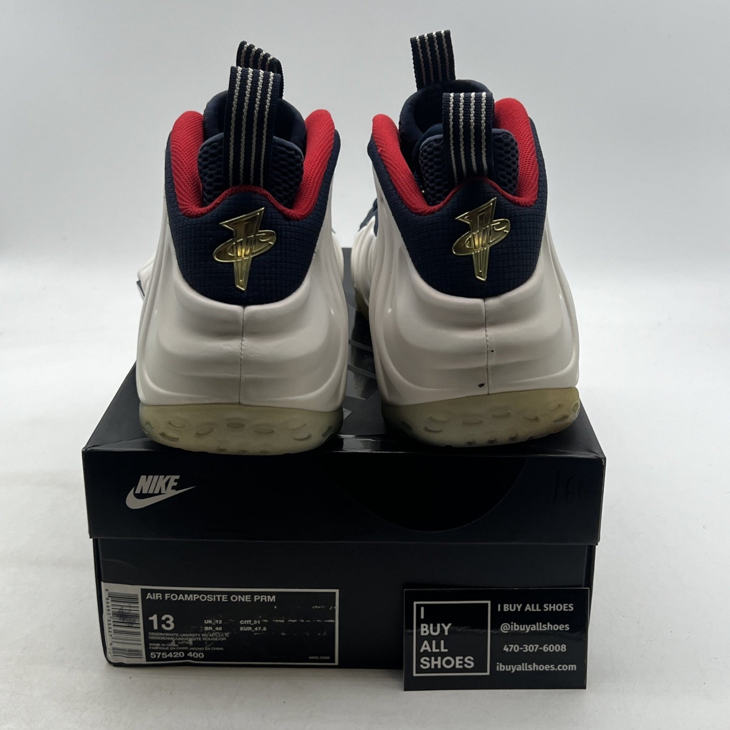 Size 13 - Nike Air Foamposite One PRM Olympic (575420-400)