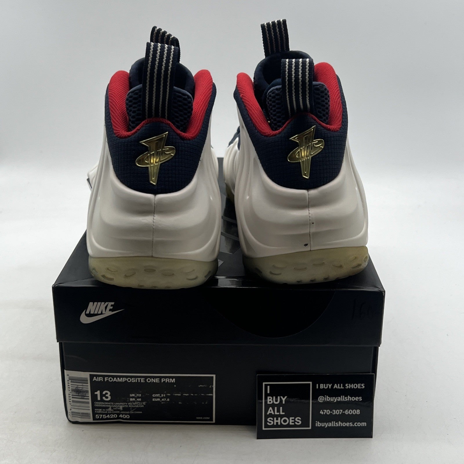 Size 13 - Nike Air Foamposite One PRM Olympic (575420-400)