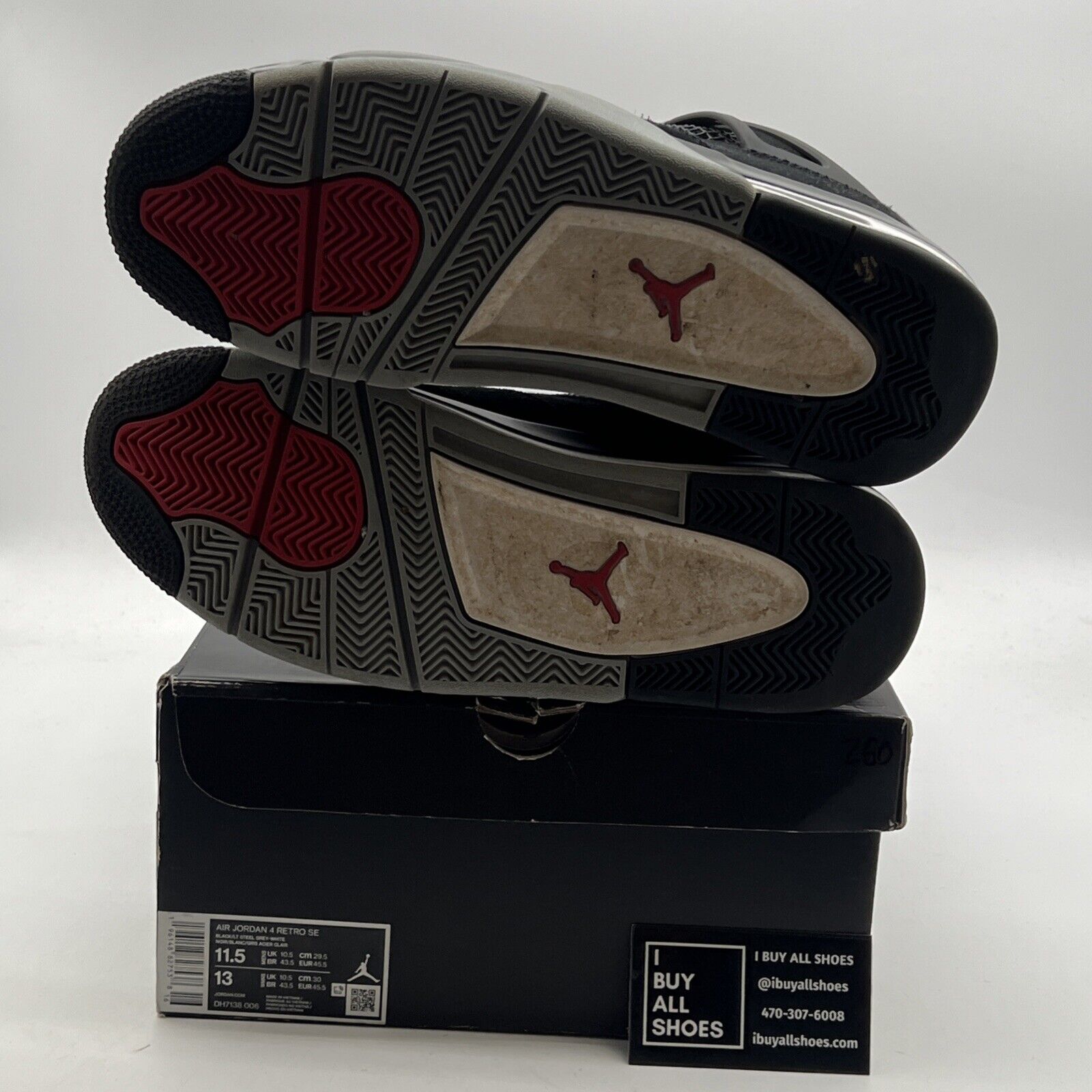 Size 11.5 - Air Jordan 4 Retro SE Mid Black Canvas (DH7138-006)